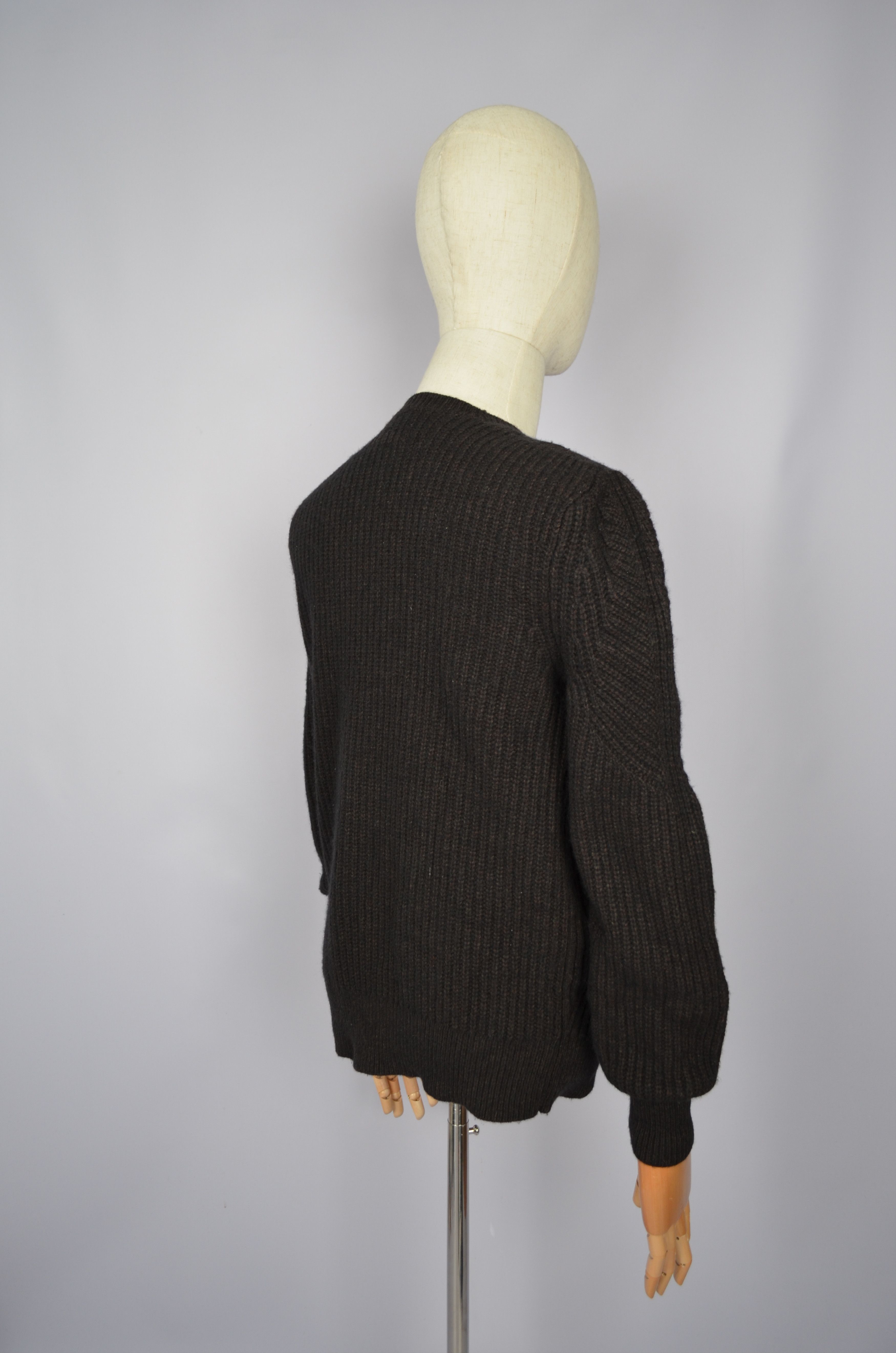 Allsaints × Designer AllSaints Hiren Crew Neck Wool Blend Jumper Sweater Brown Size US S / EU 44-46 / 1 - 6 Thumbnail