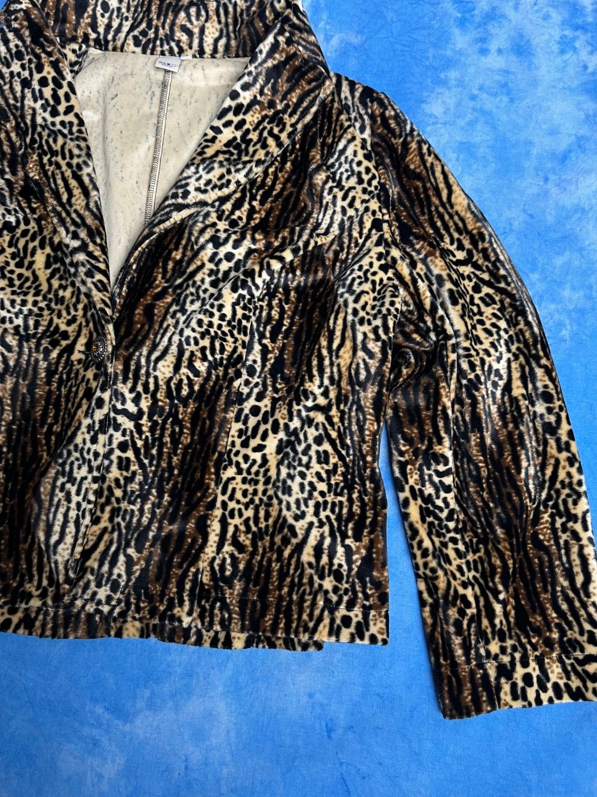 Vintage Vintage Avant Garde Leopard Print 00s y2k Size L / US 10 / IT 46 - 4 Thumbnail