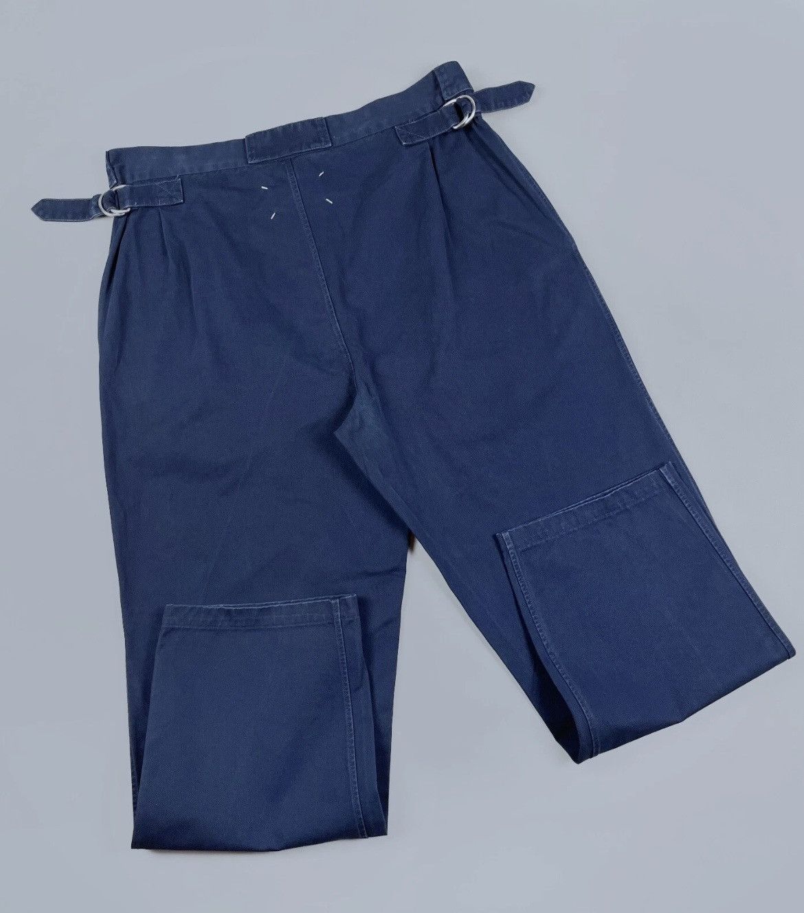 Maison Margiela Maison Martin Margiela Baggy Navy Pants Adjustable Waist 52 Size US 34 / EU 50 - 9 Thumbnail