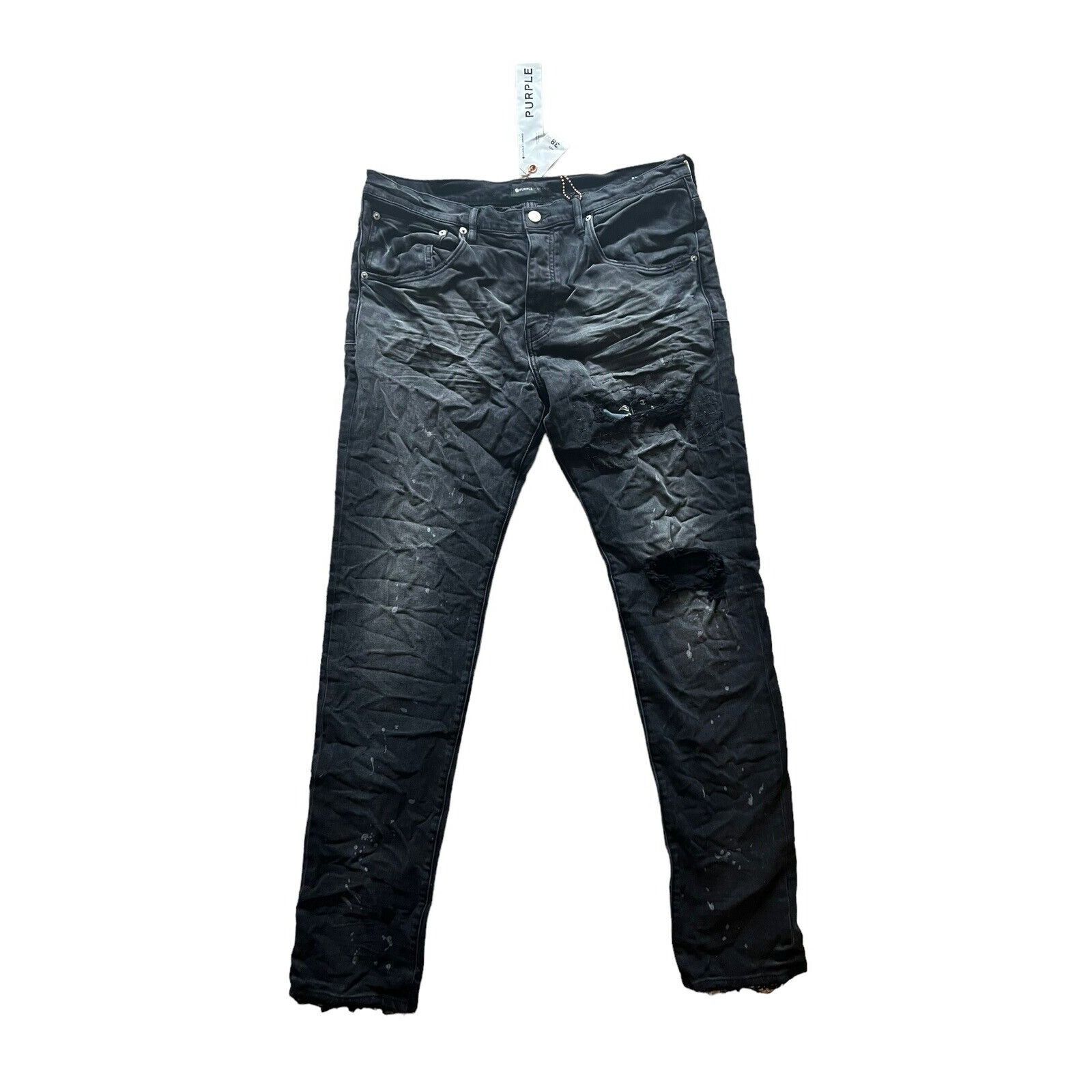 image of Jeans Mens Slim Fit P001 $295 Black Size 38/34