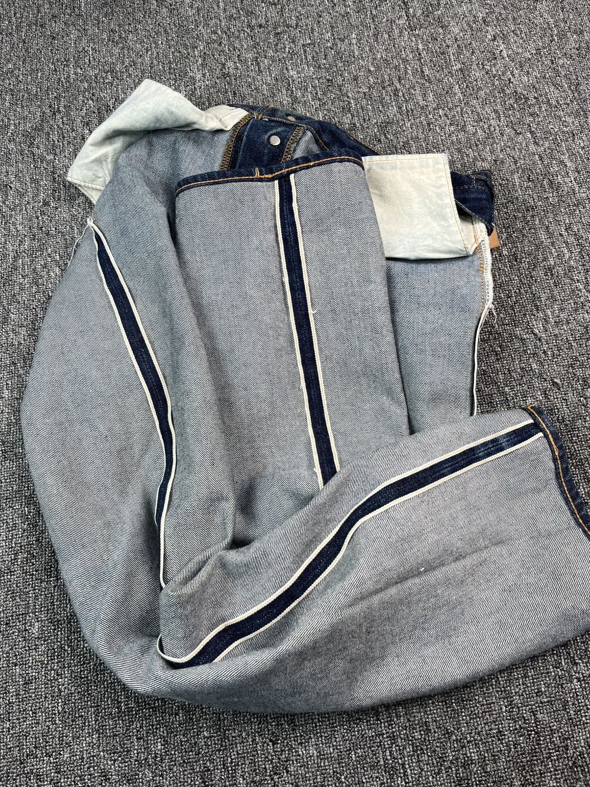 Japanese Brand × RESOLUTE × Vintage Vintage! 90s OG Resolute Jeans perfect faded Selvedge Jeans Size US 30 / EU 46 - 6 Thumbnail