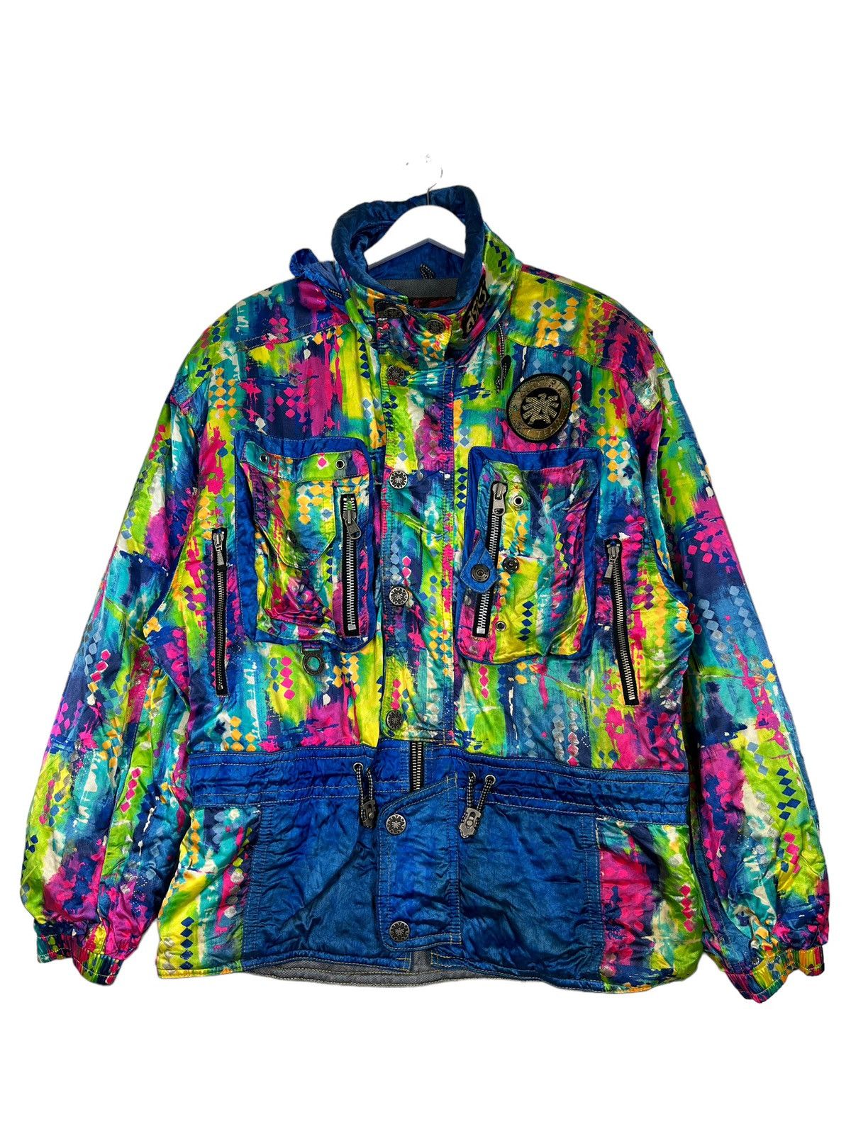 Asics 🔥 VINTAGE ASICS AUSTRIA TEAM MULTI COLOR ASTRO JACKET | Grailed
