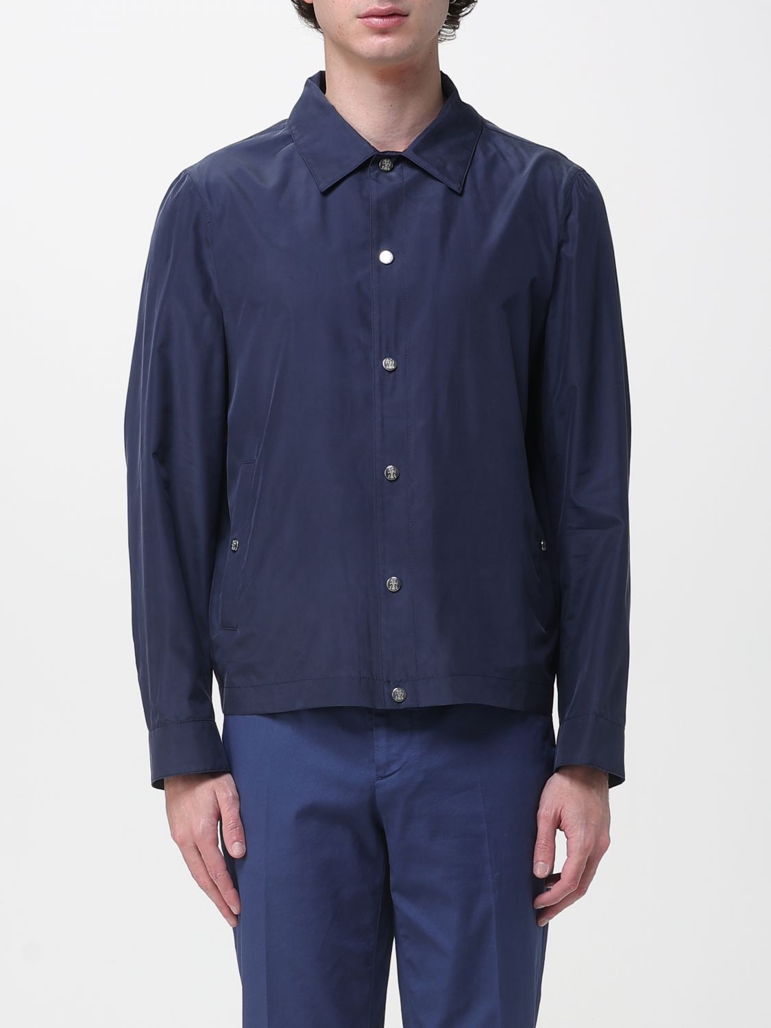 Brunello Cucinelli Brunello Cucinelli Jacket Men Blue Size US XL / EU 56 / 4 - 1 Thumbnail