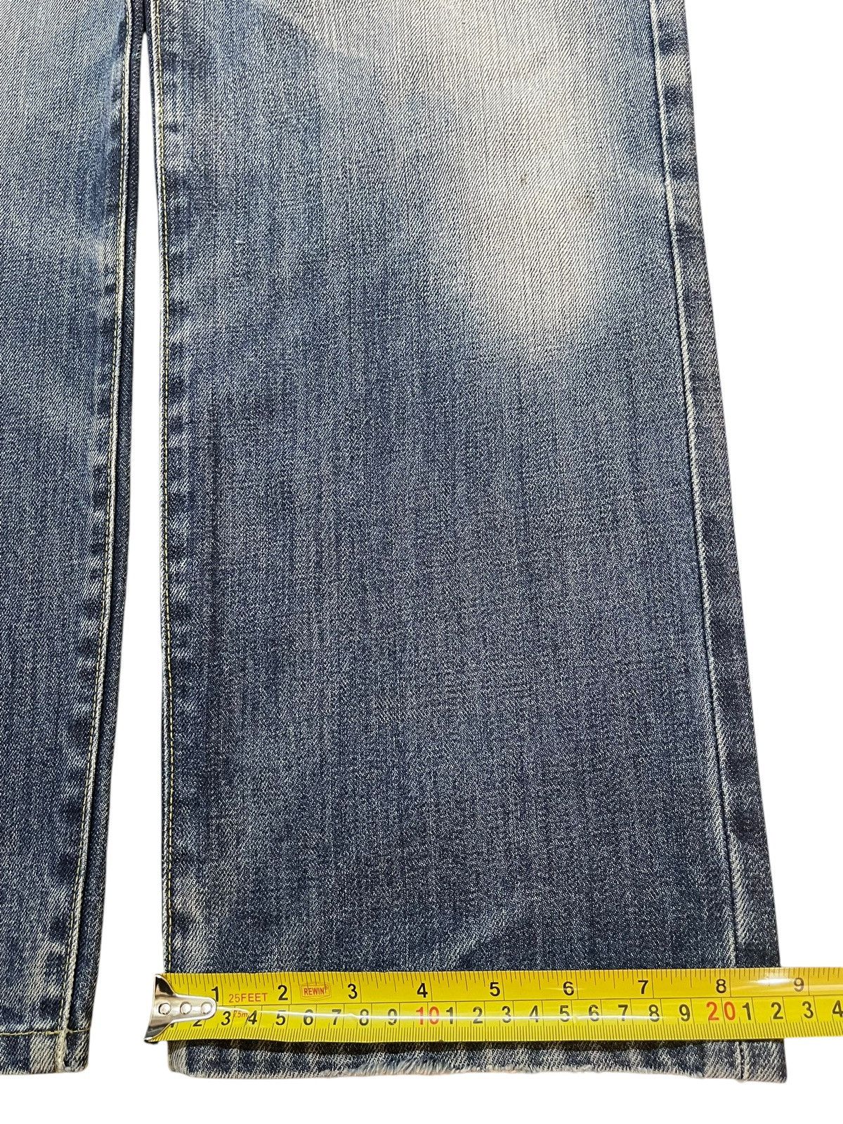 Uniqlo Vintage Y2k Japan Uniqlo Faded Wash Distress Wide Leg Baggy Size US 33 - 16 Thumbnail