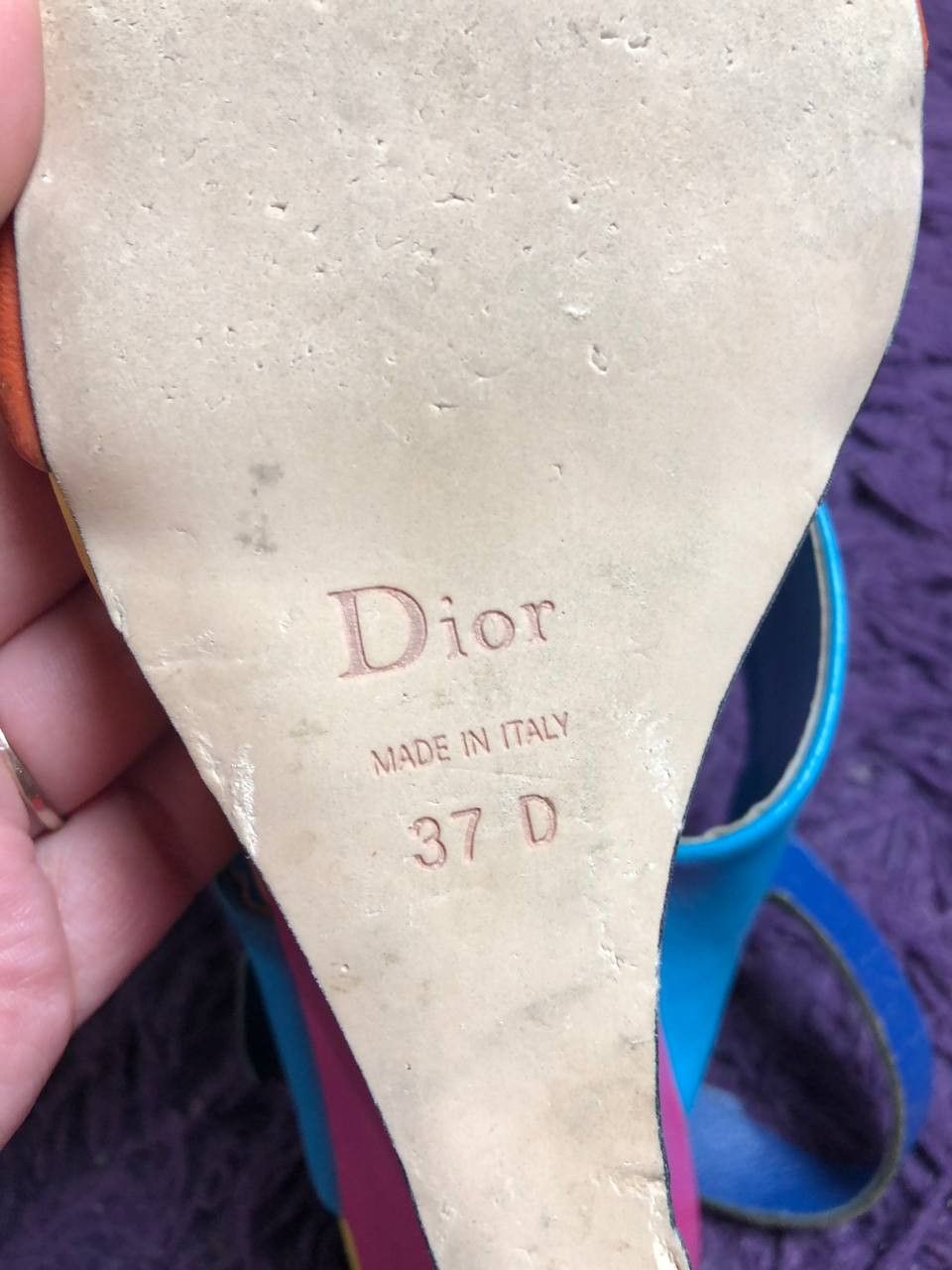Christian Dior Monsieur Christian Dior italy shoes vintage Luxury heels platform Size US 7 / IT 37 - 14 Thumbnail