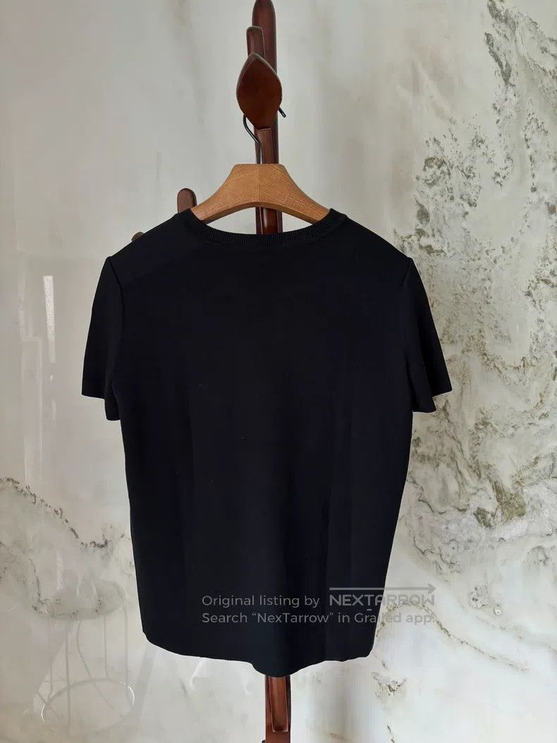 Hermes Hermes Women's Short Sleeve Knit Sweater with Silk Blend Size XS / US 0-2 / IT 36-38 - 4 Thumbnail