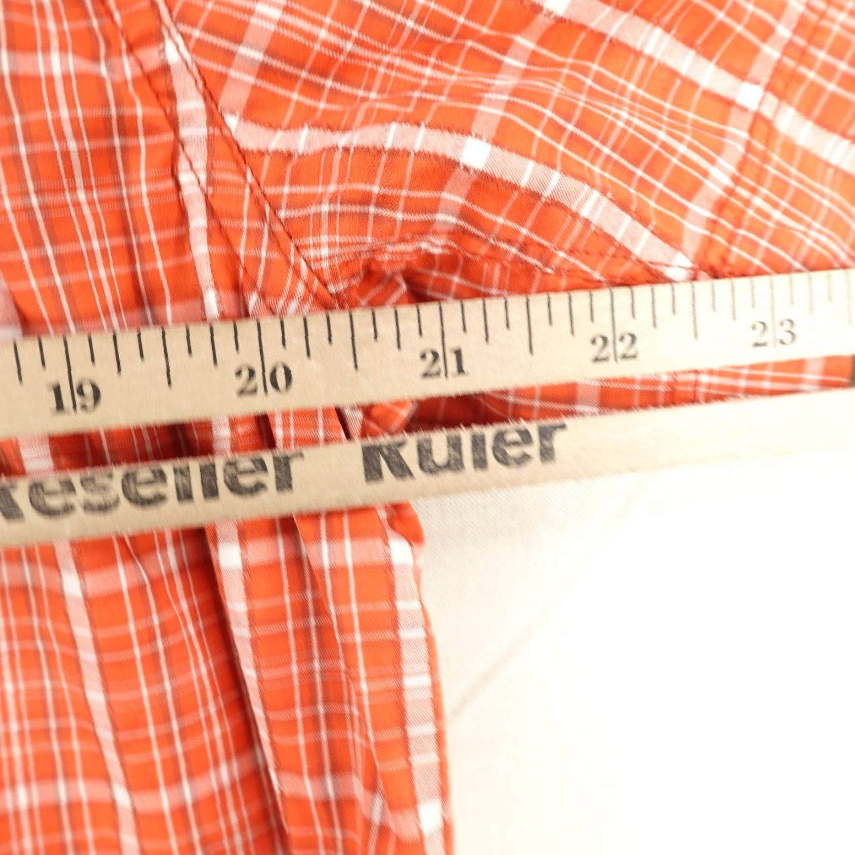 The North Face The North Face Shirt Mens Medium Orange Plaid Button Up Performance Hiking Trail Size US M / EU 48-50 / 2 - 6 Thumbnail