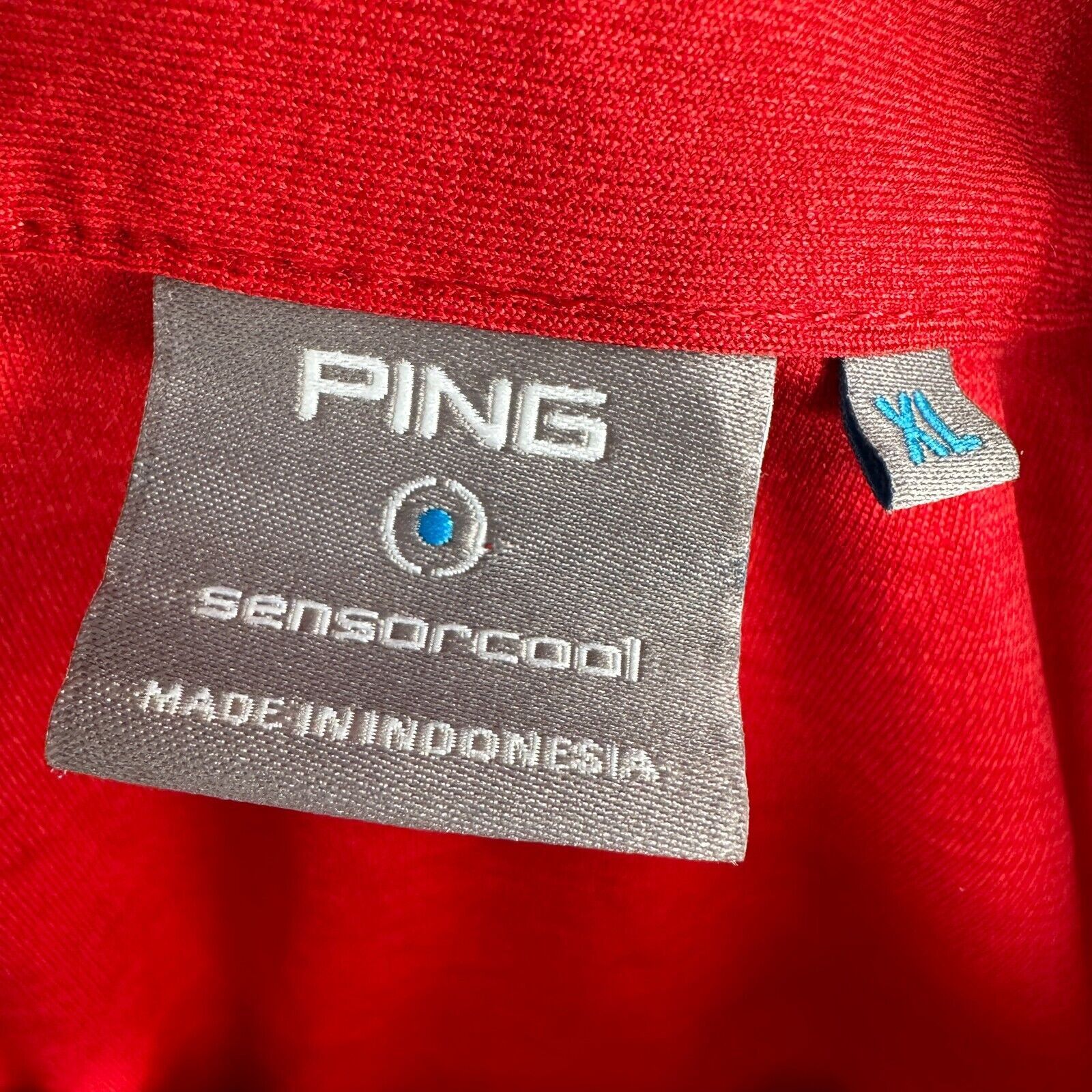 PING Ping Polo Shirt XL Red Sensor cool Golf Pocket Collar Size US XL / EU 56 / 4 - 7 Thumbnail