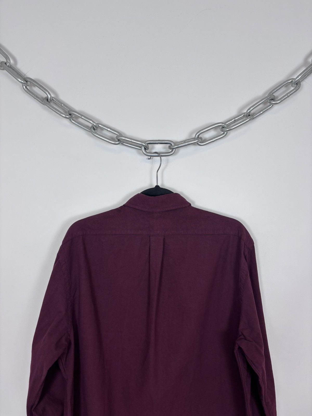 Ralph Lauren Ralph Lauren Men’s Slim Fit Burgundy Long Sleeve Shirt Size US XL / EU 56 / 4 - 15 Thumbnail