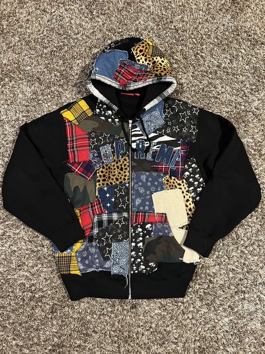 Supreme Supreme Patchwork Hoodie | Grailed