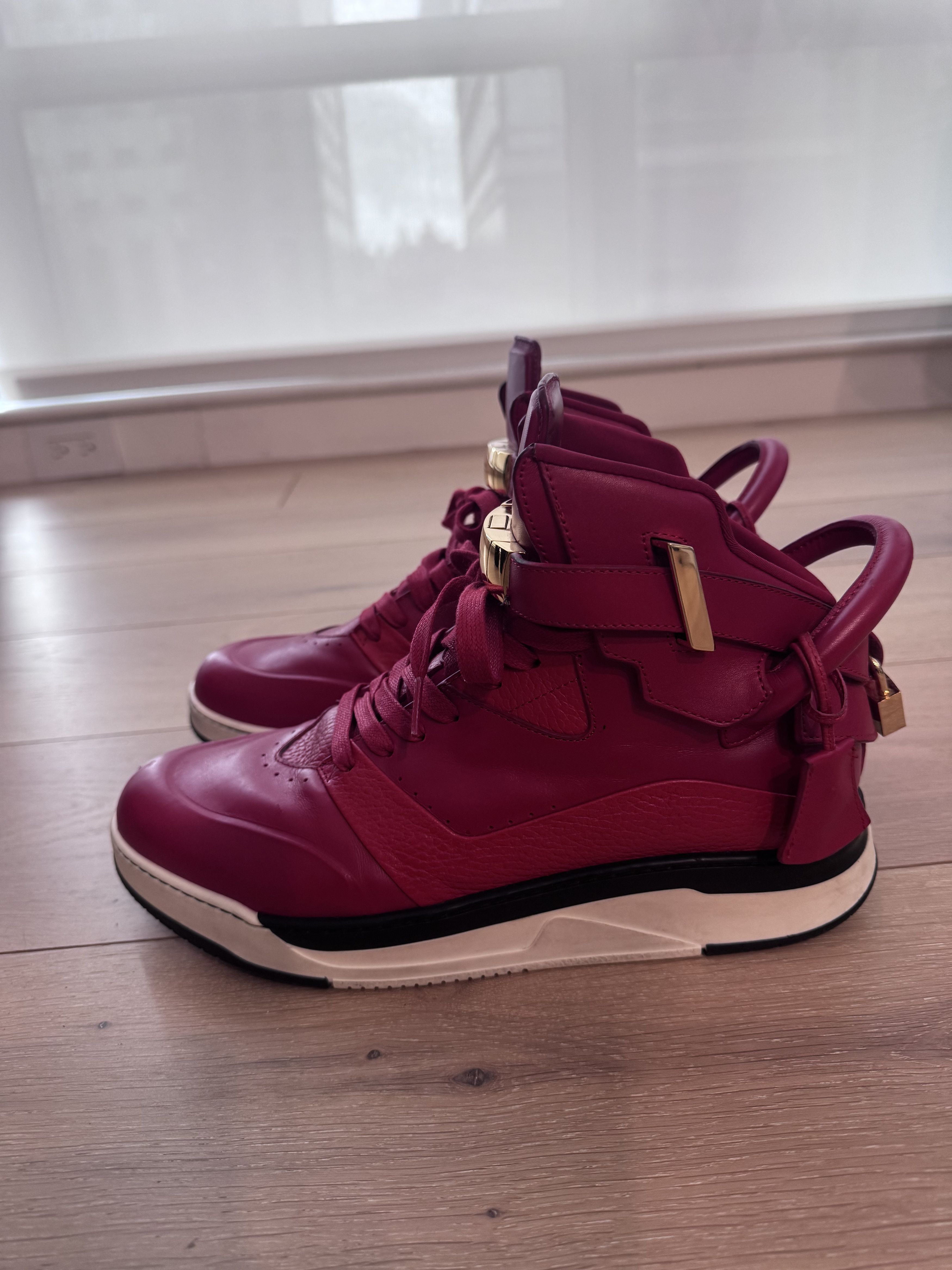 Buscemi Buscemi B Court Red High Top Red Sneaker US 10 Size US 10 / EU 43 - 7 Thumbnail