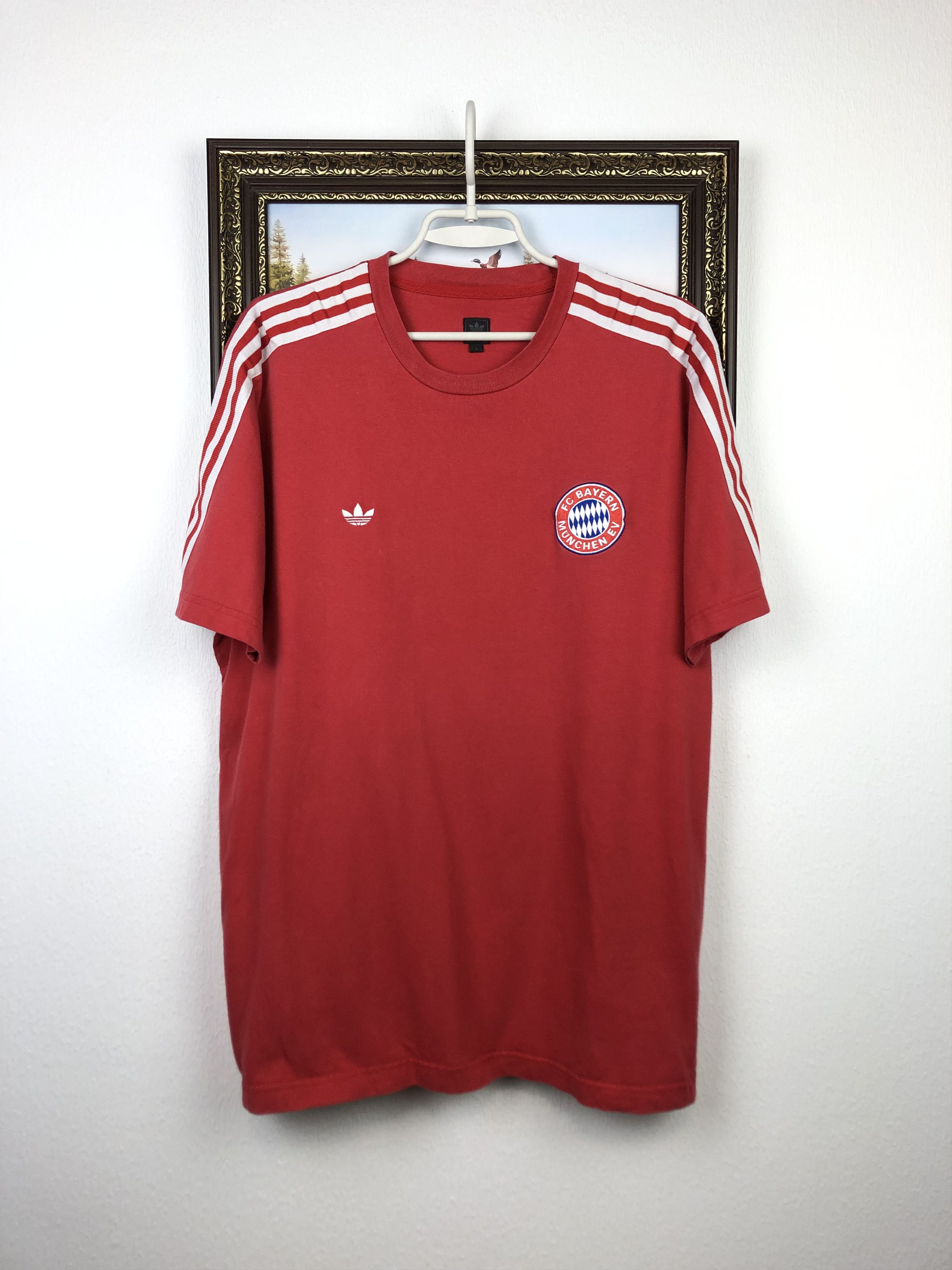 Adidas Vintage Originals Bayern Munich Football Shirt Soccer Tee Size US L / EU 52-54 / 3 - 1 Thumbnail
