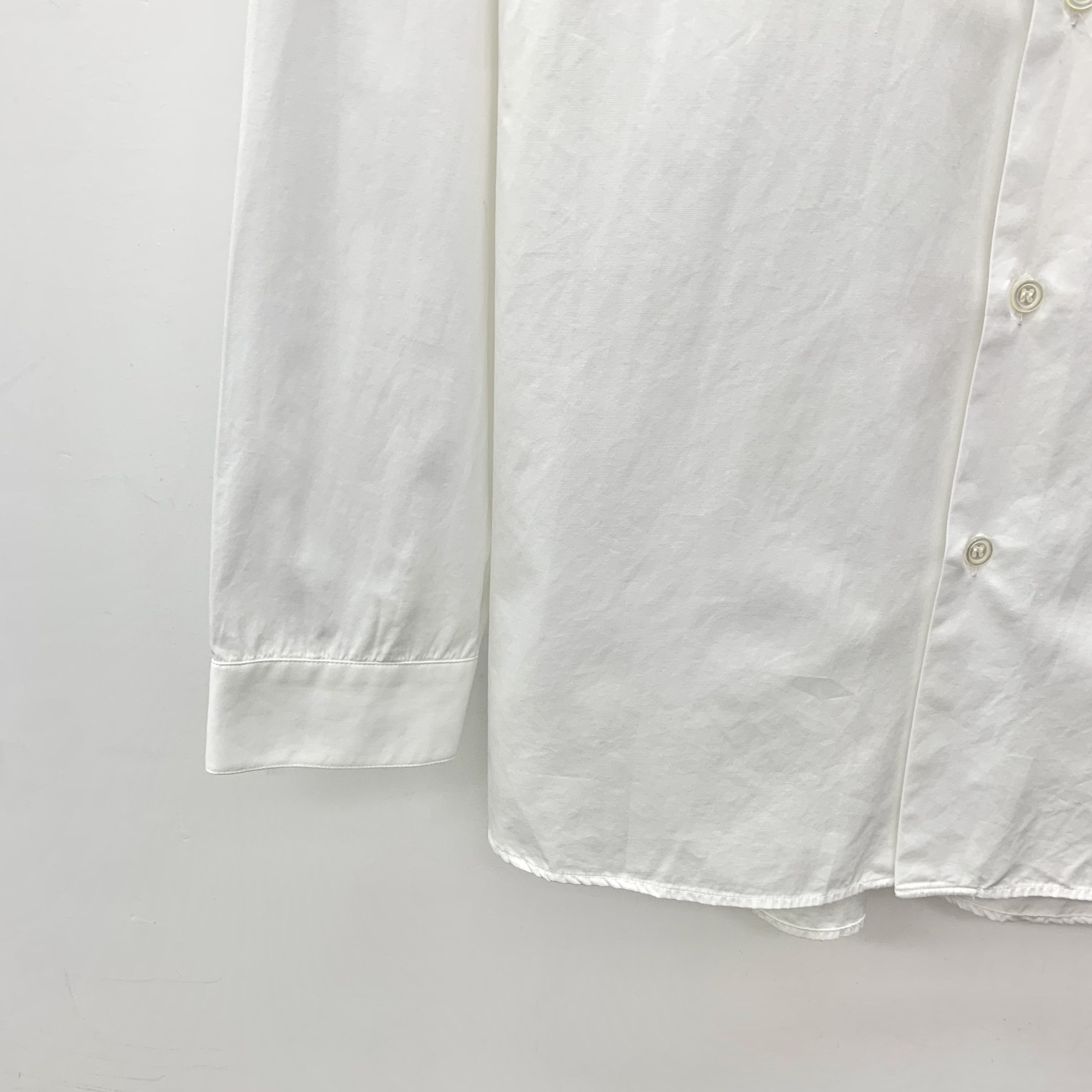 Dior Dior White Stripe-Trim Cotton Shirt 42 Size US XS / EU 42 / 0 - 7 Thumbnail