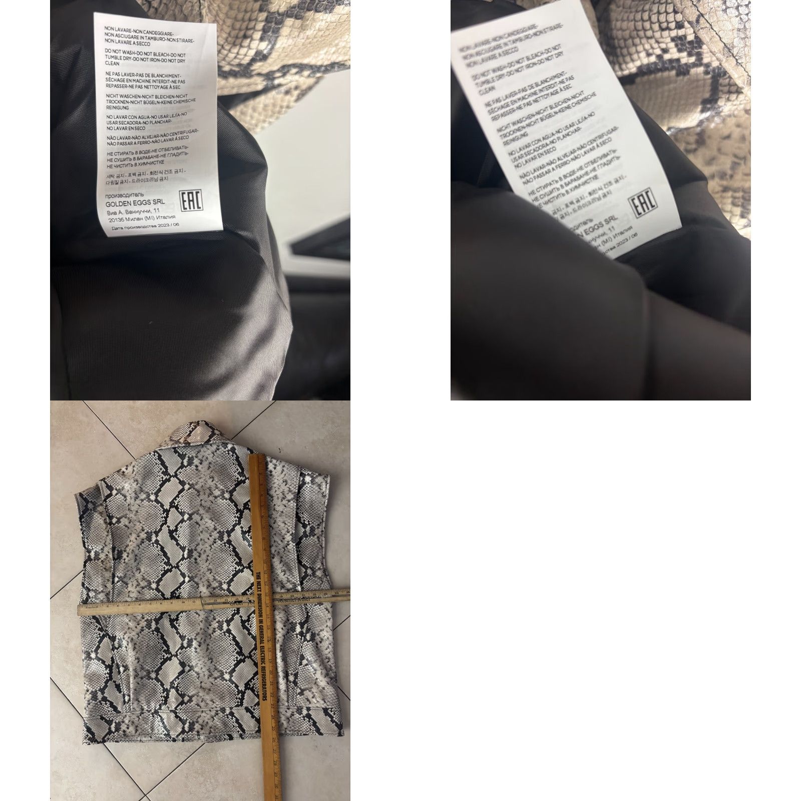 Vintage Halfboy Snake Print Leather Biker Vest Full Zip Mens Size Small 4504 Size US S / EU 44-46 / 1 - 8 Thumbnail
