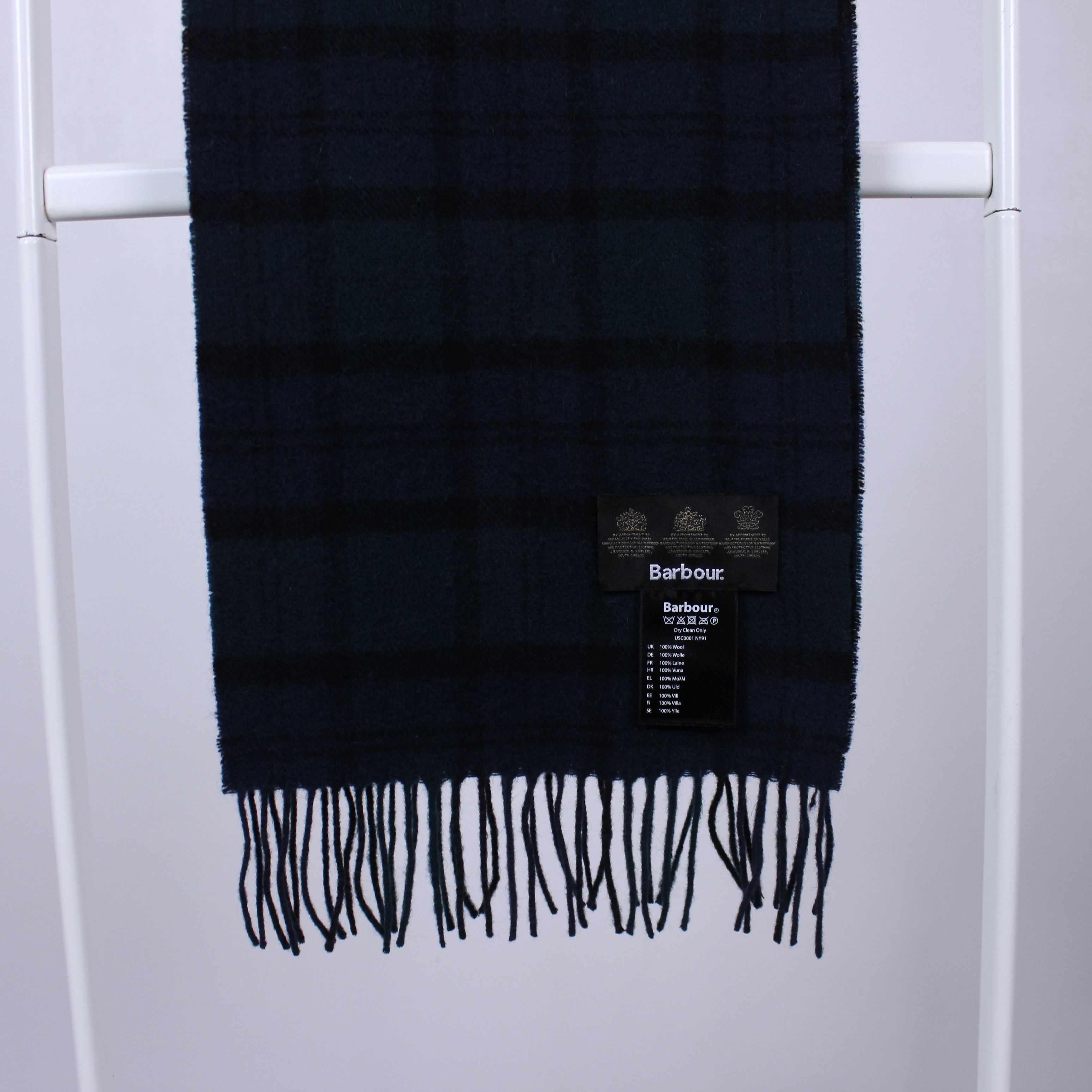 Barbour Barbour scarf men wool rare one size green Size ONE SIZE - 5 Thumbnail