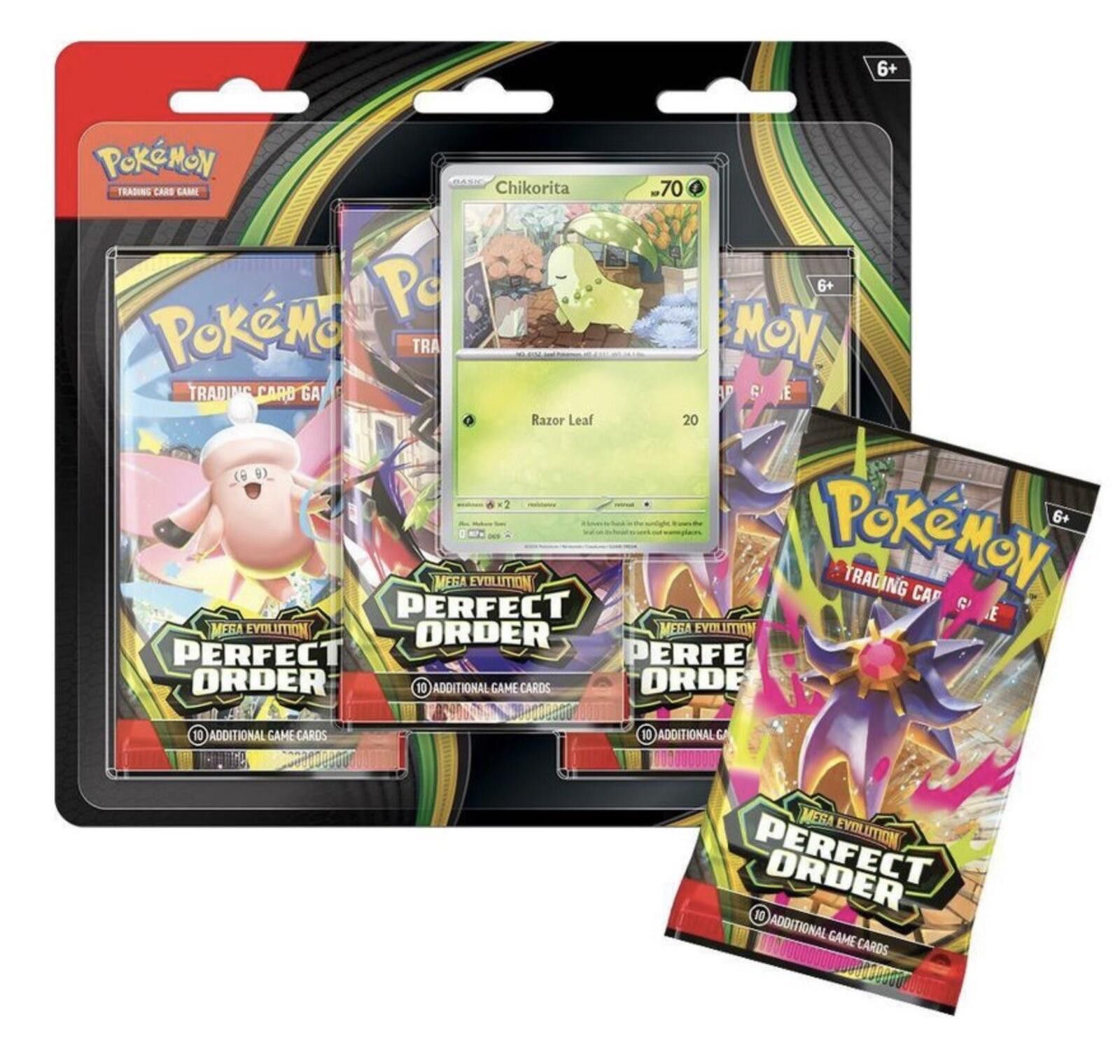 Other Pokemon Mega Evolution Perfect Order 3-Pack Blister LOT OF 2 Size ONE SIZE - 2 Thumbnail