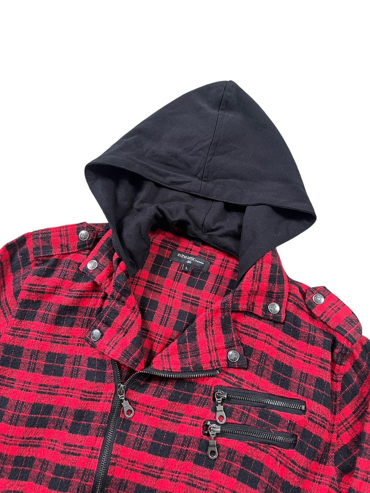 If Six Was Nine × In The Attic × Seditionaries In The Attic Homme Tartan Double Collar Zipper Jacket Size US M / EU 48-50 / 2 - 2 Thumbnail