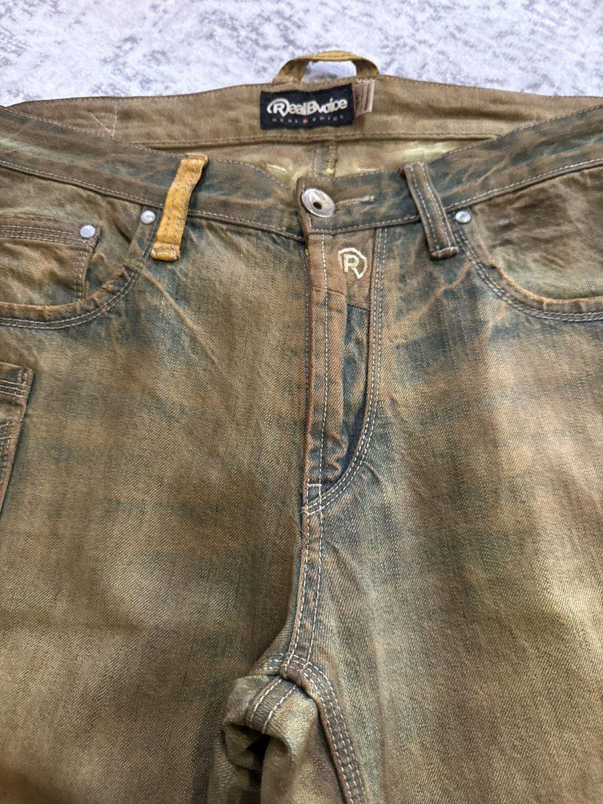 Carhartt RealBvoice Japan Mud Wash Overprint Carpenter Baggy Jeans Size US 34 / EU 50 - 20 Thumbnail
