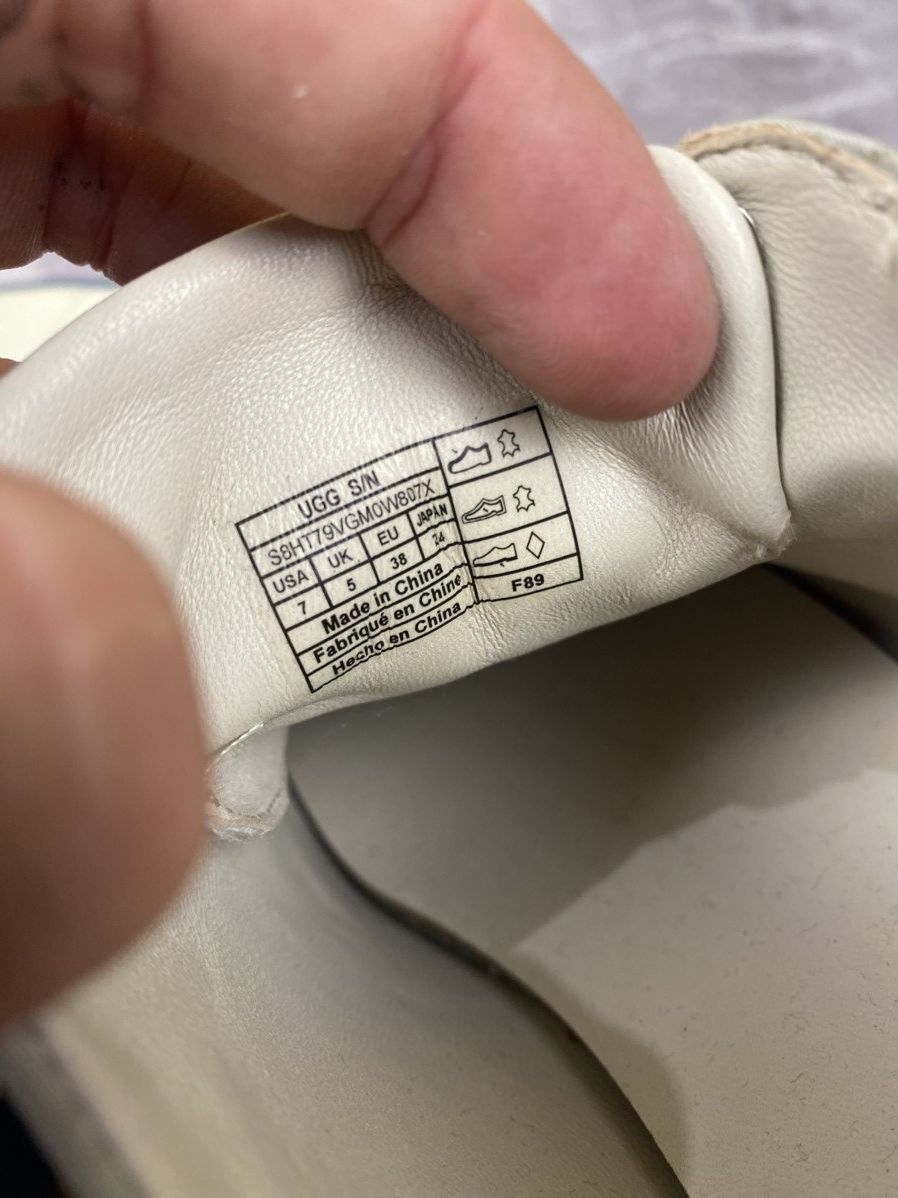 Eckhaus Latta Ugg X Eghaus Latta Square Toe Leather Low Top Sneakers 38 Size US 8 / IT 38 - 2 Thumbnail