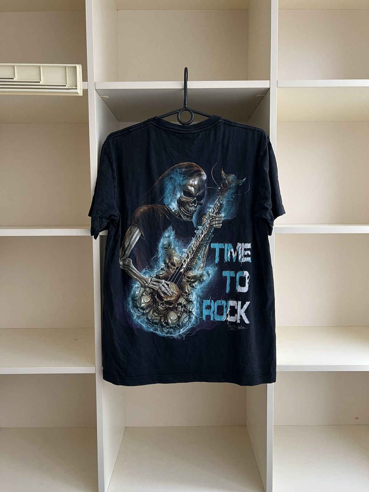 Vintage VINTAGE TIME TO ROCK SKELETON TEE T-SHIRT Size US M / EU 48-50 / 2 - 9 Thumbnail