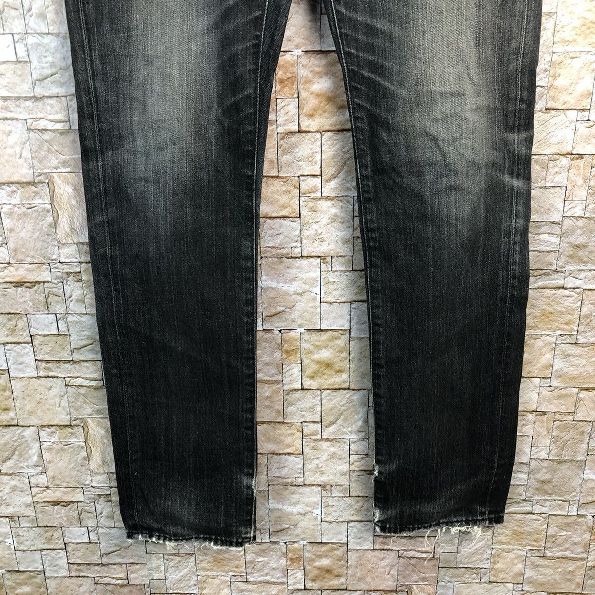 Japanese Brand Uniqlo vintage Jeans faded Black Denim Pants #A131 Size US 32 / EU 48 - 7 Thumbnail