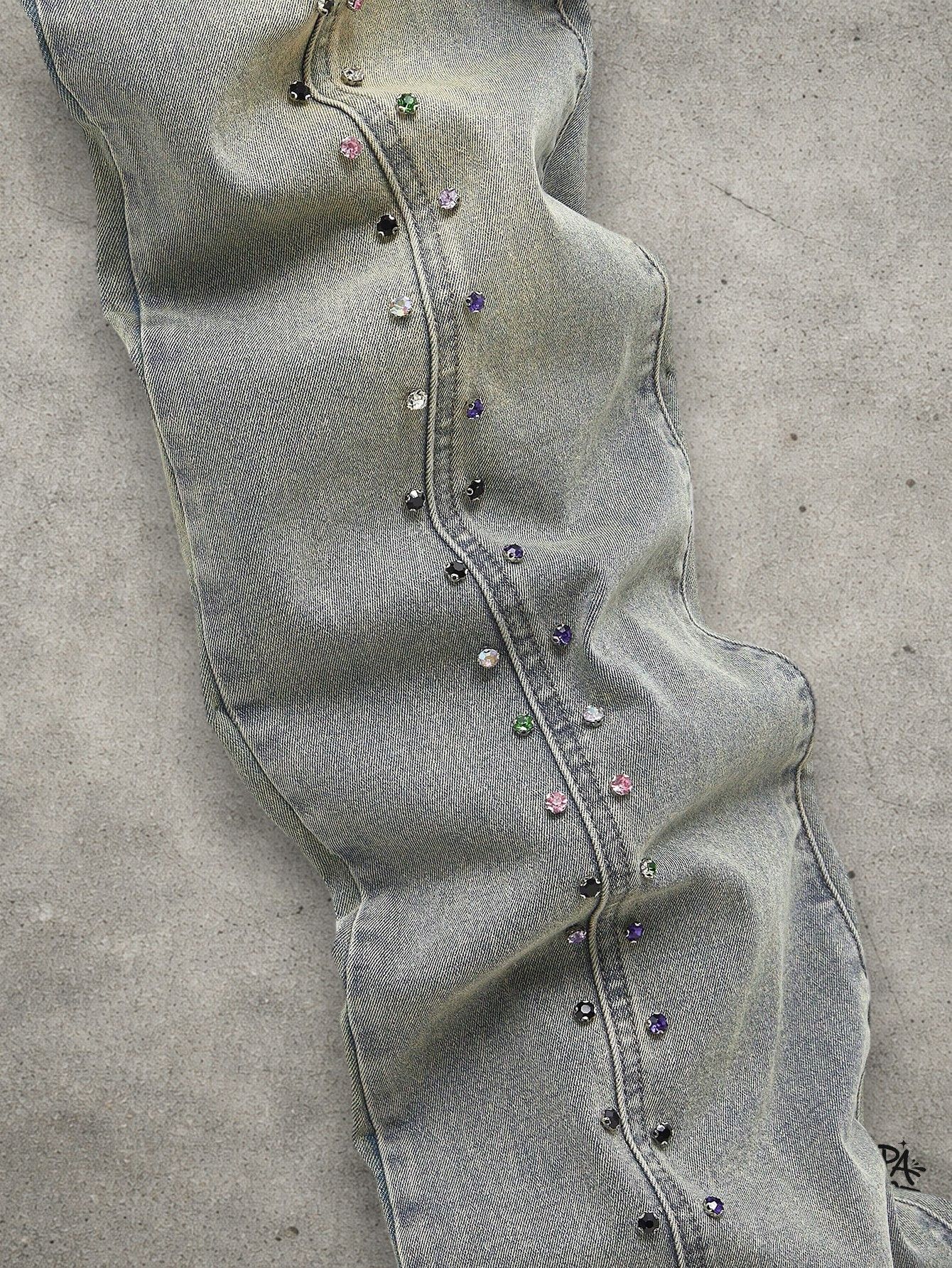 Vintage Washed diamond jeans slim Size US 32 / EU 48 - 4 Thumbnail