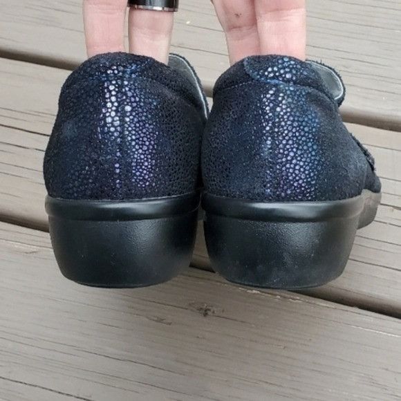 Vintage Alegria Lauryn Cosmos Iridescent Metallic Blue Purple Clogs Size US 9.5 / IT 39.5 - 6 Thumbnail