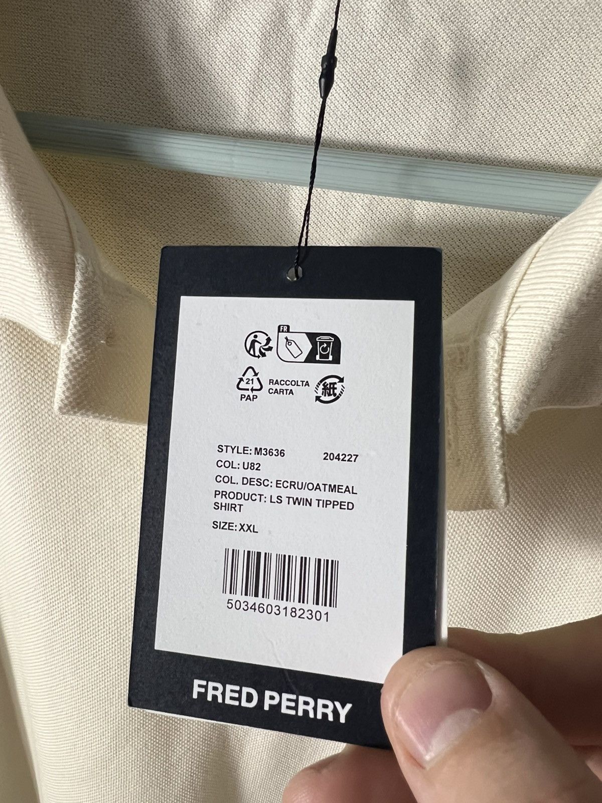 Fred Perry 🔥 Fred Perry Long Sleeve Polo Shirt — Size XXL Size US XXL / EU 58 / 5 - 6 Thumbnail