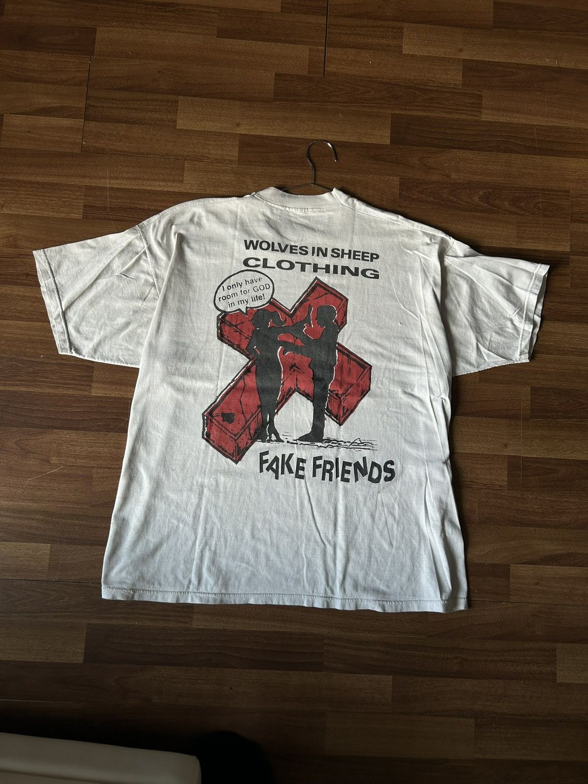 Vintage Vintage Fake Friends Vlone 90s Graphic T Shirt Size US XL / EU 56 / 4 - 6 Thumbnail