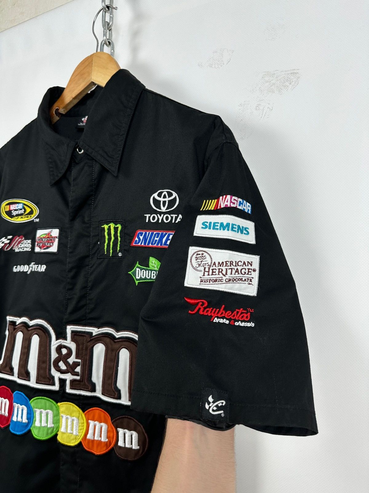 Formula 1 Vintage Kyle Busch NASCAR M&m's Racing Shorts Sleeve Shirt Size US M / EU 48-50 / 2 - 7 Thumbnail