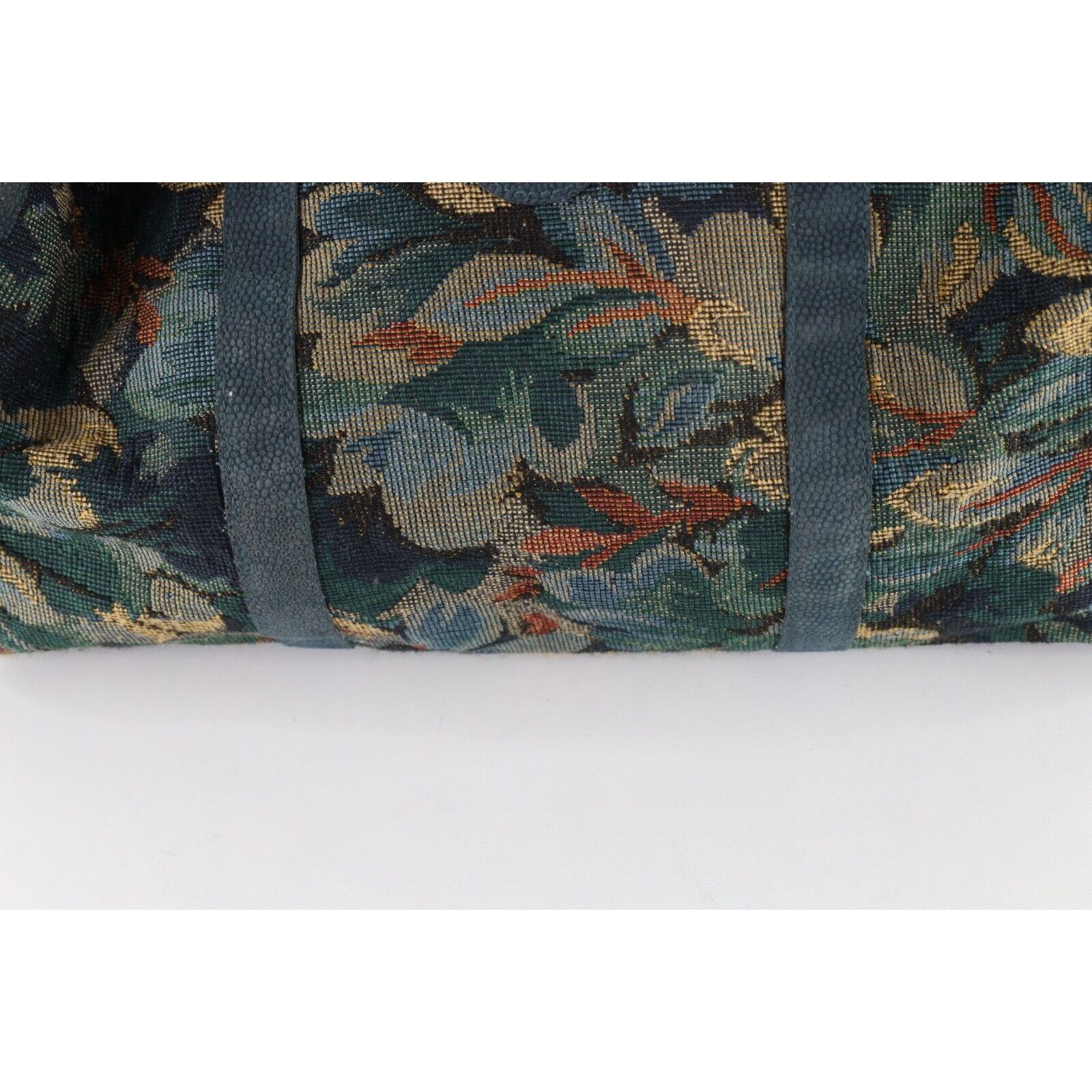 Diane von Furstenberg × Vintage Vintage 90s Diane von Furstenberg DVF Suede Trim Flower Bag Size ONE SIZE - 3 Thumbnail