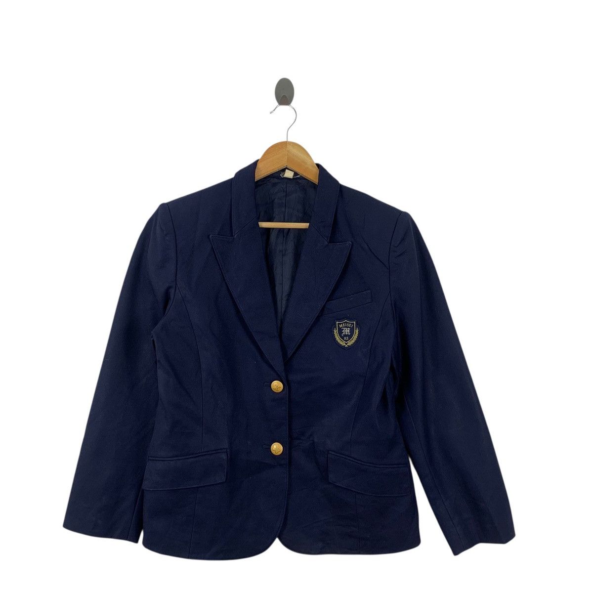 Hanae Mori Vintage HANAE MORI MEISEI Collection Gold Button Coat Blazer Size S / US 4 / IT 40 - 4 Thumbnail