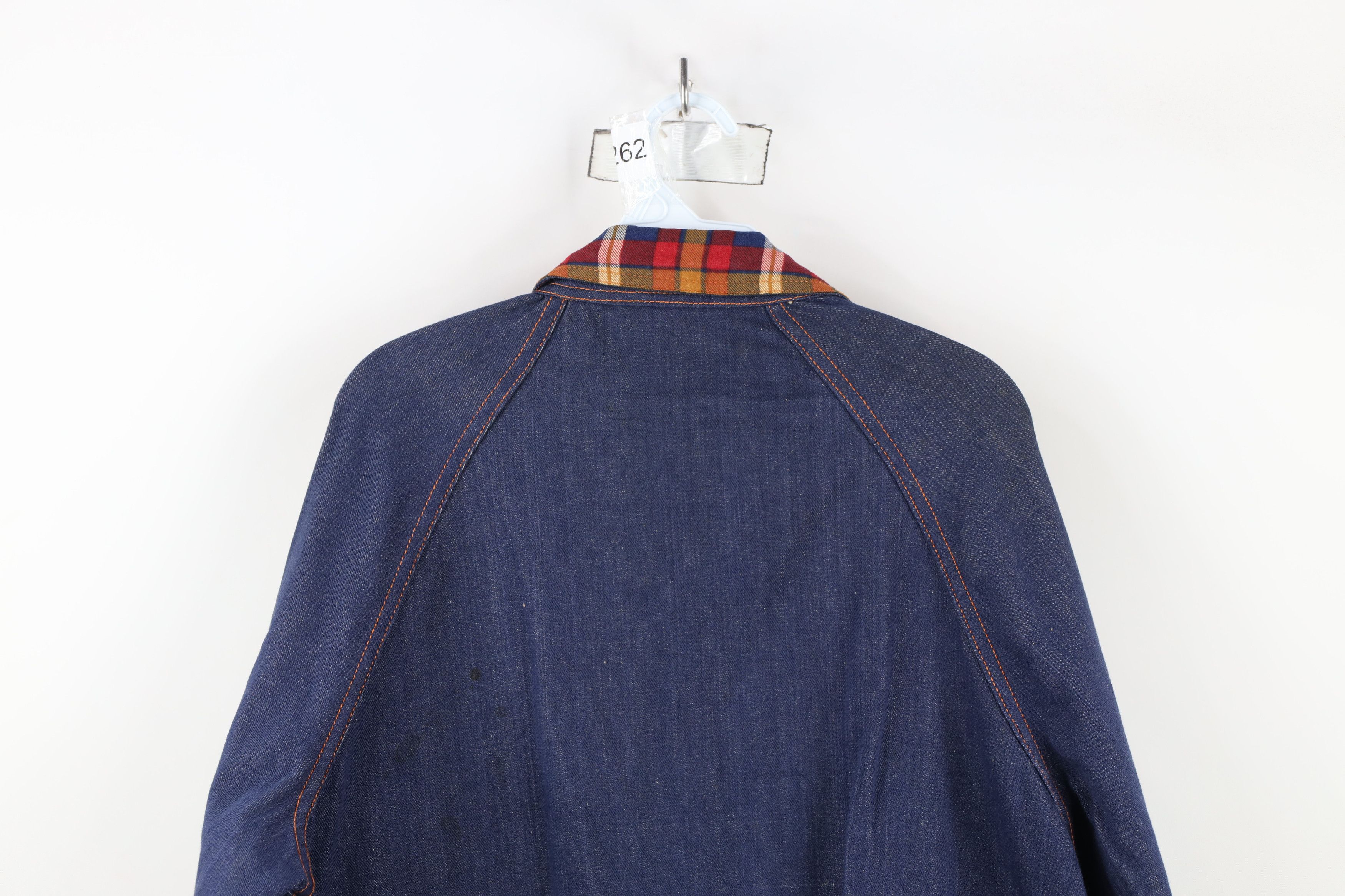 Vintage Vintage 60s 70s Streetwear Collar Denim Jean Parka Jacket Size US L / EU 52-54 / 3 - 15 Thumbnail