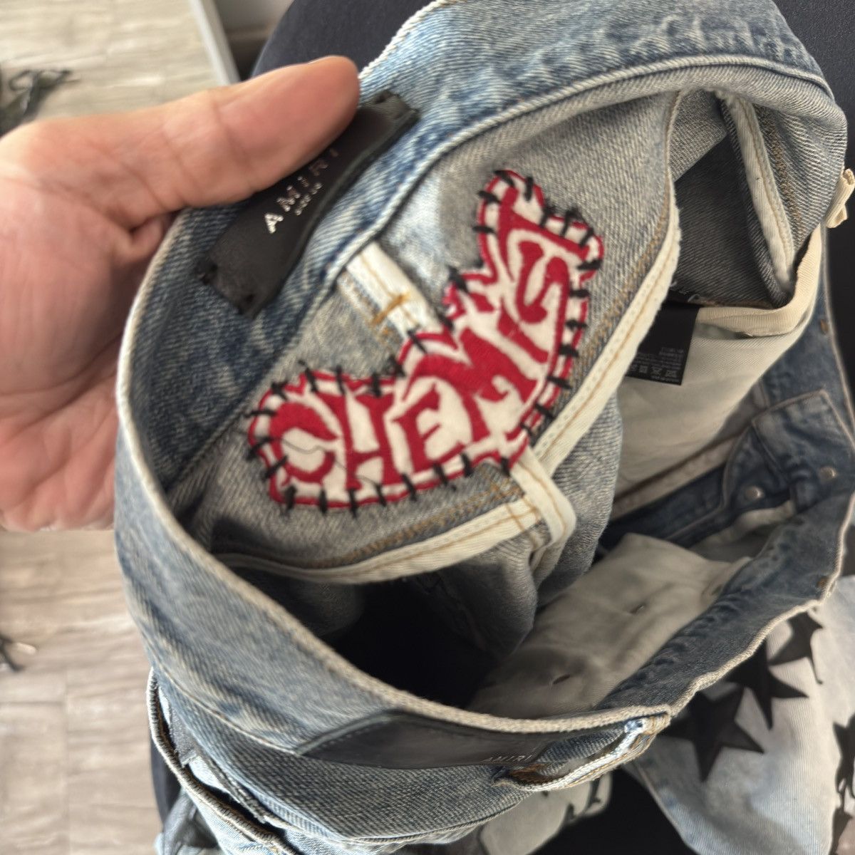 Amiri amiri flooded star patch jeans Size US 38 / EU 54 - 9 Thumbnail
