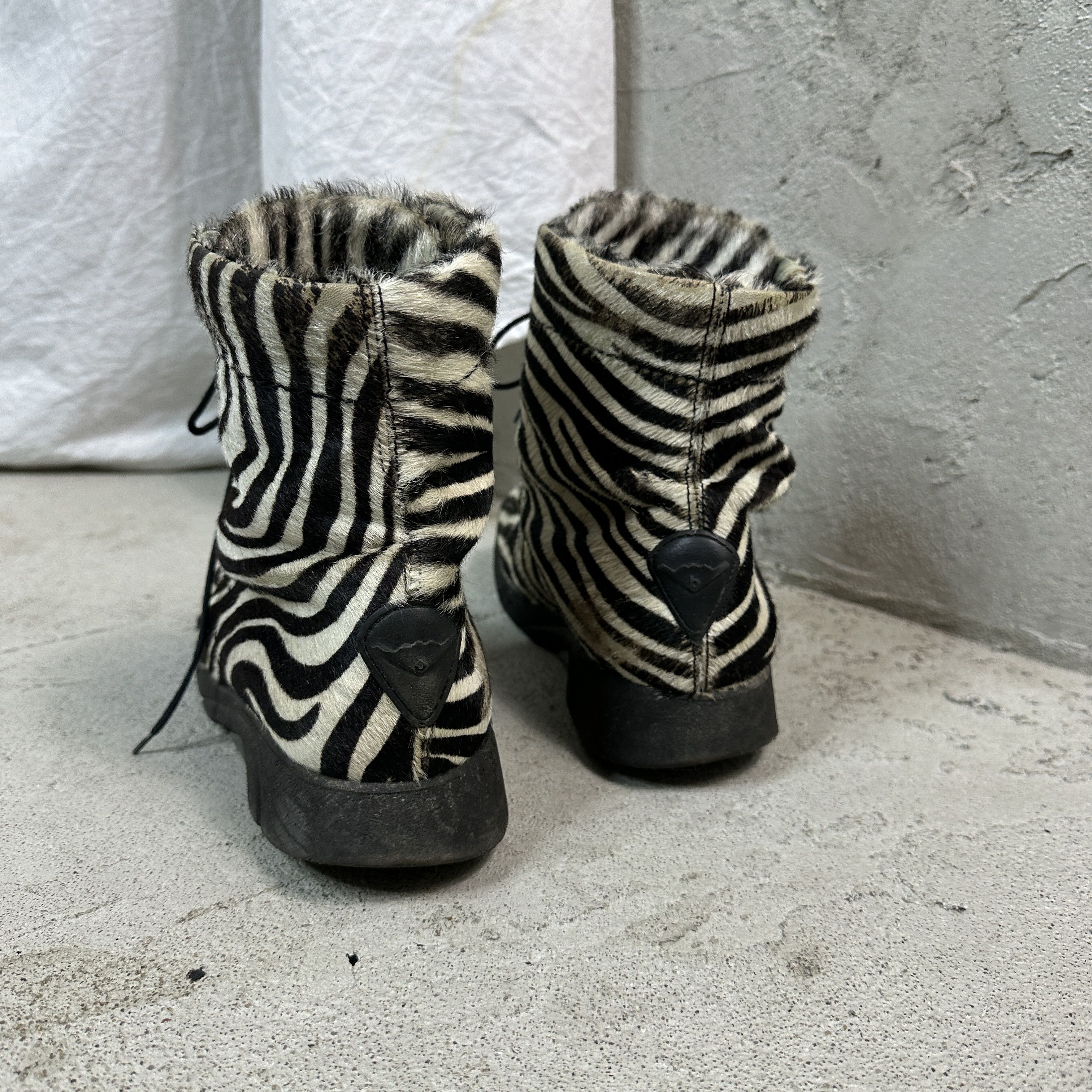 Vintage Vintage Shoes Bumper Horsehair Zebra Print Size US 8 / IT 38 - 6 Thumbnail