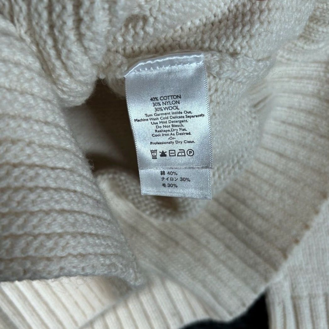 Eddie Bauer VINTAGE Eddie Bauer Womens XS Cream Shawl Collar Button Cardigan Cotton Wool Blend M96 Size XS / US 0-2 / IT 36-38 - 3 Thumbnail