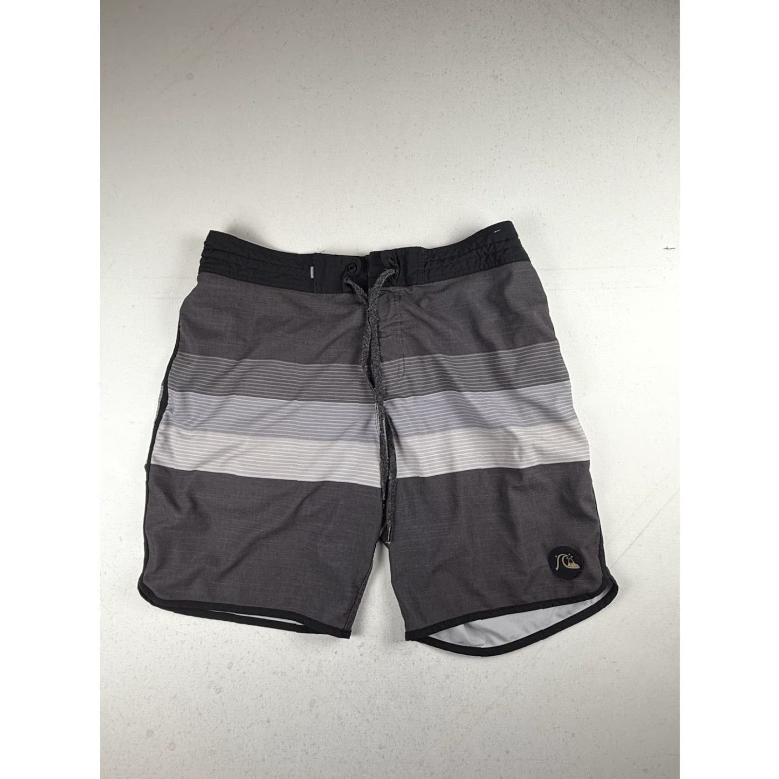 Quiksilver Quiksilver Board Shorts Mens 32 Gray Colorblock Beach Surfing Lifeguard Drawstring Polyester Spandex Blended Fabric Size US 32 / EU 48 - 4 Thumbnail