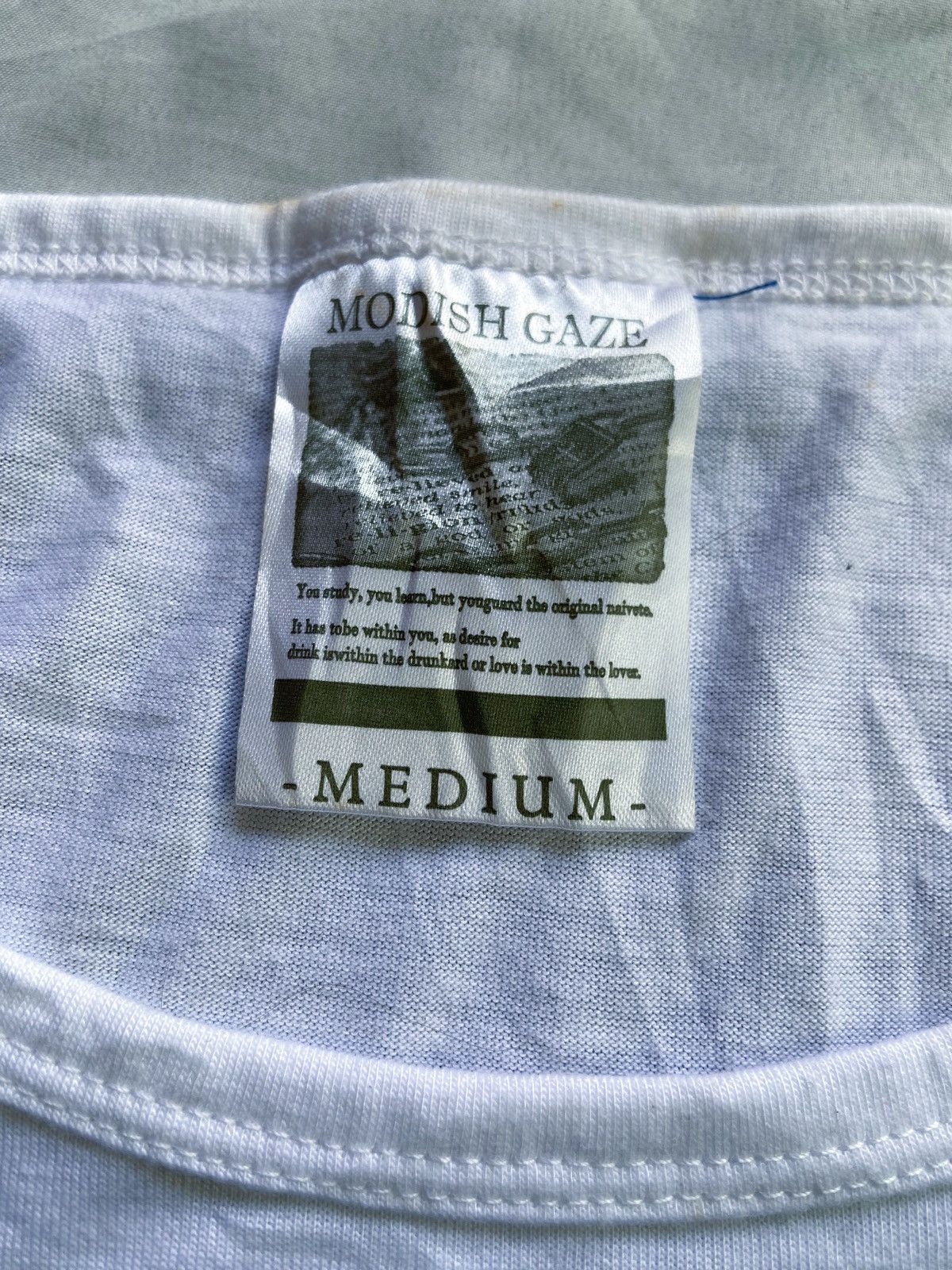 Japanese Brand 🌸DOUBLE LAYER MODISH GAZE POEM TEE Size US S / EU 44-46 / 1 - 7 Thumbnail