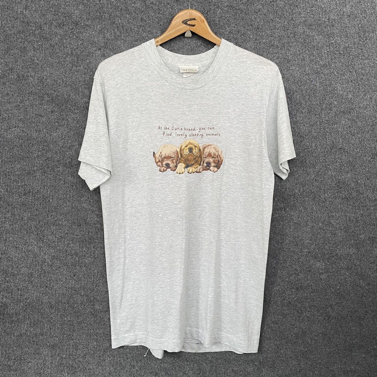 Japanese Brand × Vintage Vintage 90s GuGu World Cute Dog Graphic T Shirt Size US M / EU 48-50 / 2 - 1 Thumbnail