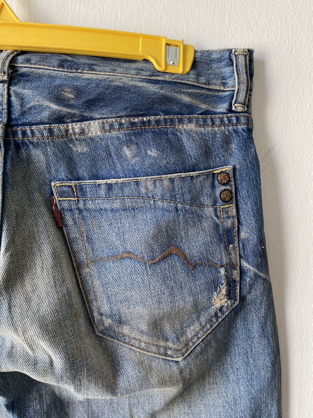 Japanese Brand Japanese Brand Rivet & Blue Flare Distressed Denim Size US 30 / EU 46 - 17 Thumbnail