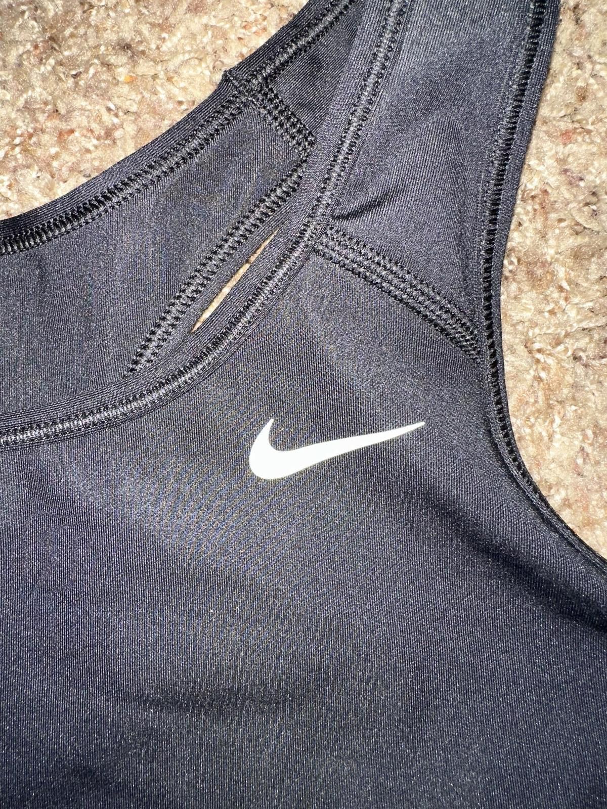 Nike Nike Pro Swoosh Black Medium Support Bra Women's (Non PAD) Size ONE SIZE - 2 Thumbnail