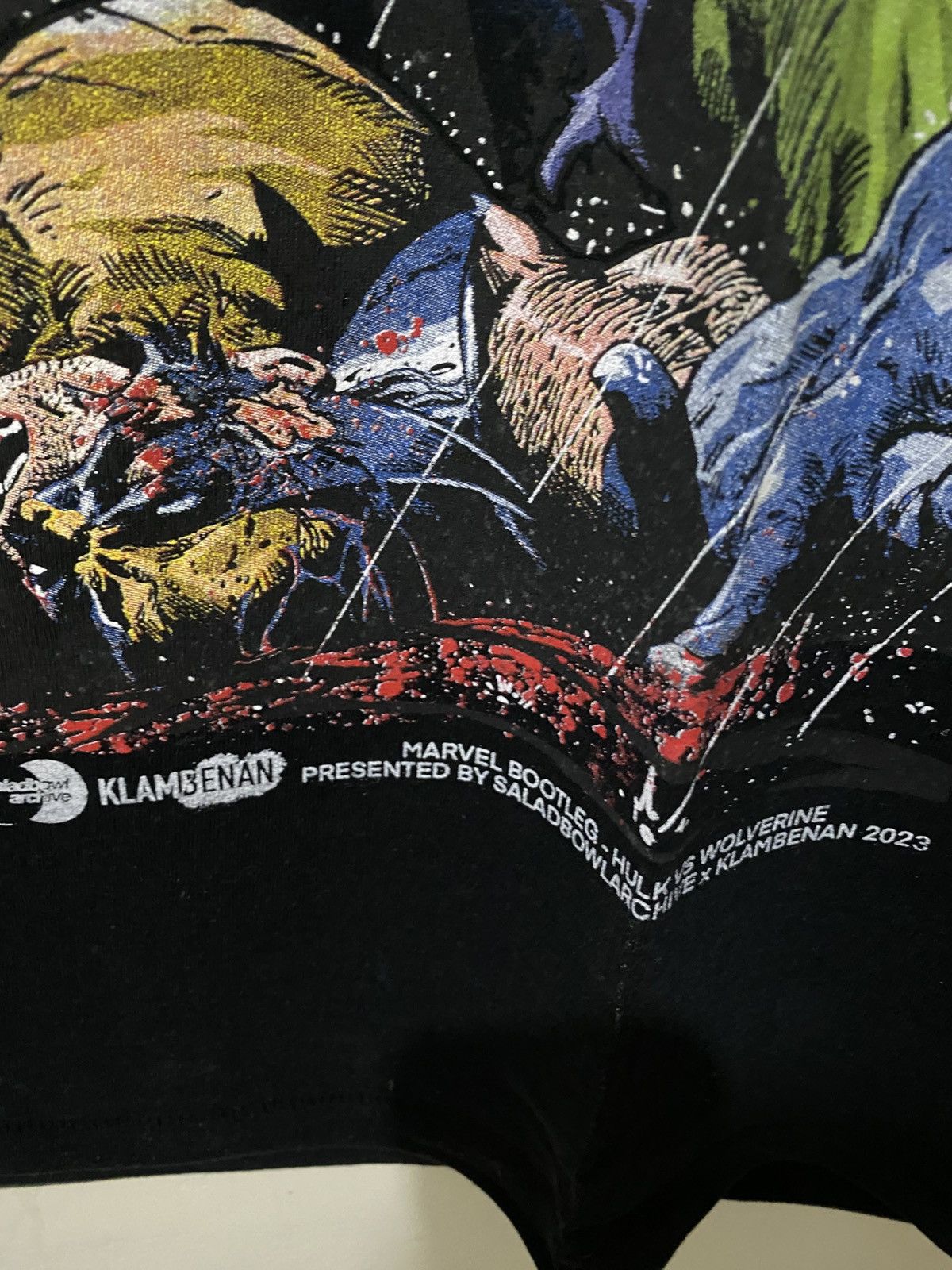 Anime Movie Vintage Bootleg Marvel HULK vs WOLVERINE Size US L / EU 52-54 / 3 - 3 Thumbnail