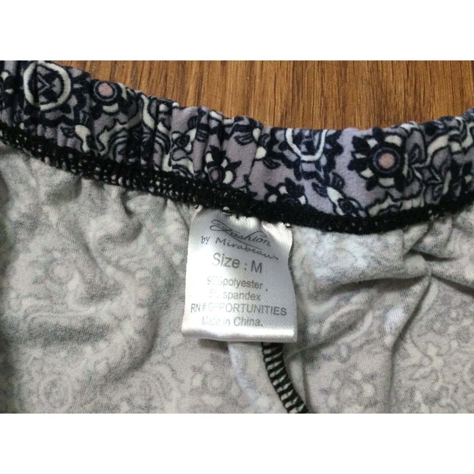 Vintage Fashion by Mirabeau Blue & White Sleep Lounge Shorts Size Medium Size 32" / US 10 / IT 46 - 5 Thumbnail