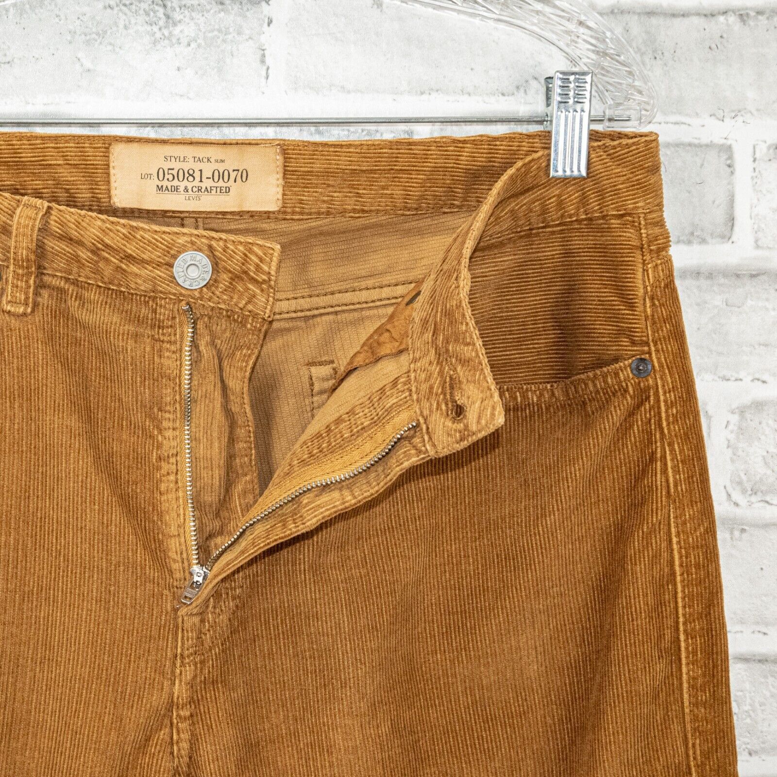 Levi's Levi's MADE & CRAFTED Tack Slim Corduroy Jean Pants Brown Size US 34 / EU 50 - 2 Thumbnail