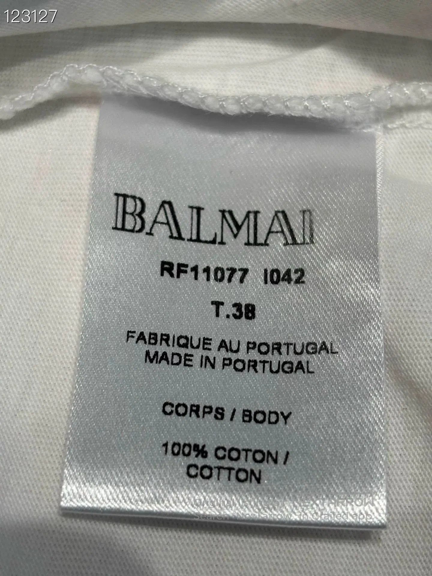 Balmain Balmain Gold Button Letter Print Short Sleeve T. Size S / US 4 / IT 40 - 6 Thumbnail