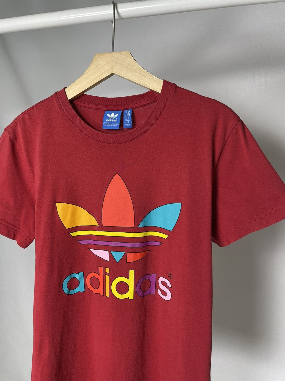 Adidas × Pharrell Adidas x Pharell Williams ♻️ Adicolor Red Tee T shirt Size US M / EU 48-50 / 2 - 5 Thumbnail