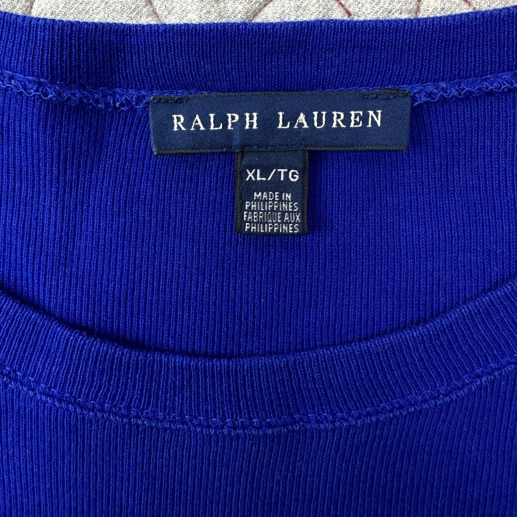 Ralph Lauren Ralph Lauren Top Blue Long Sleeve Crew Neck Pony Logo / Womens XL Size XL / US 12-14 / IT 48-50 - 3 Thumbnail