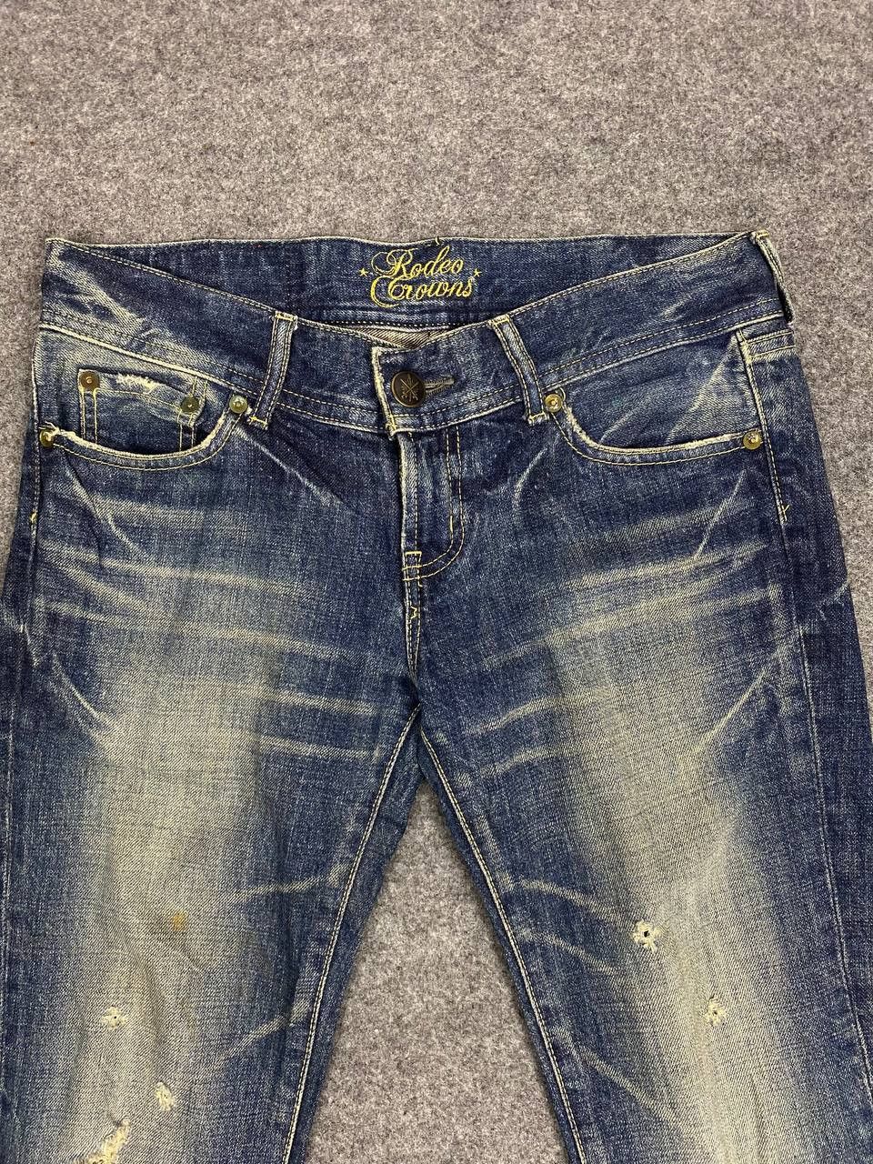 Japanese Brand rodeo crowns japanese brands bootcut flare distressed denim Size 32" / US 10 / IT 46 - 9 Thumbnail