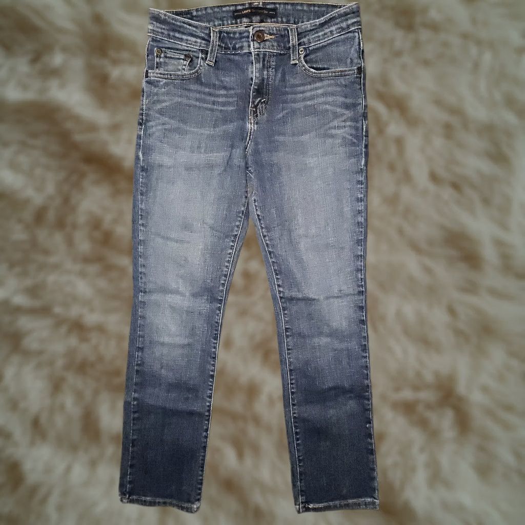 Levi's Levi's Mid Rise Skinny Jeans Women's 6 Regular Dark Denim Red Tab 90s College Casual Size 28" / US 6 / IT 42 - 1 Thumbnail