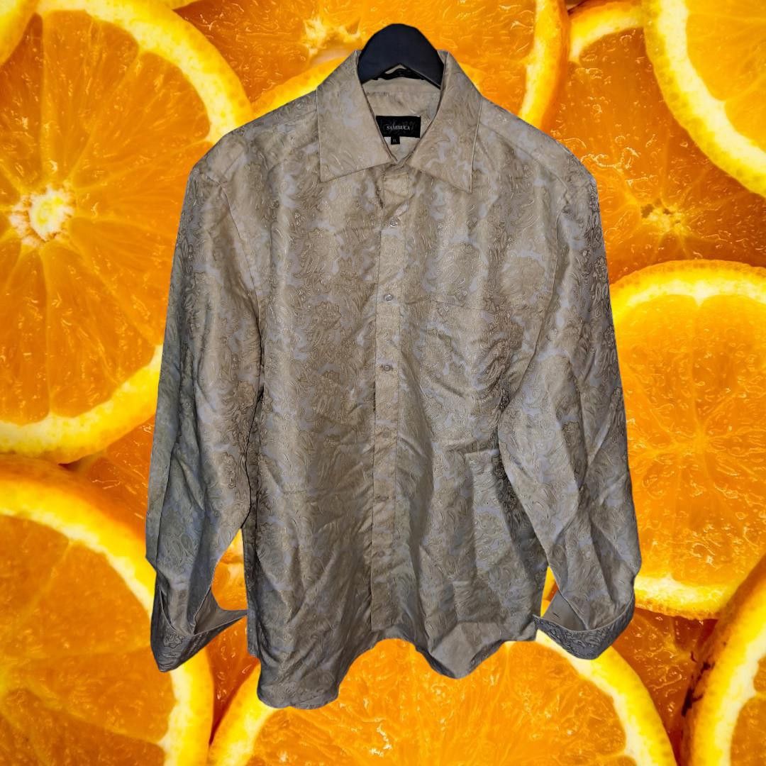 Other Sambuca Yellow and White Designed Button Up Size XL Size US XL / EU 56 / 4 - 1 Thumbnail
